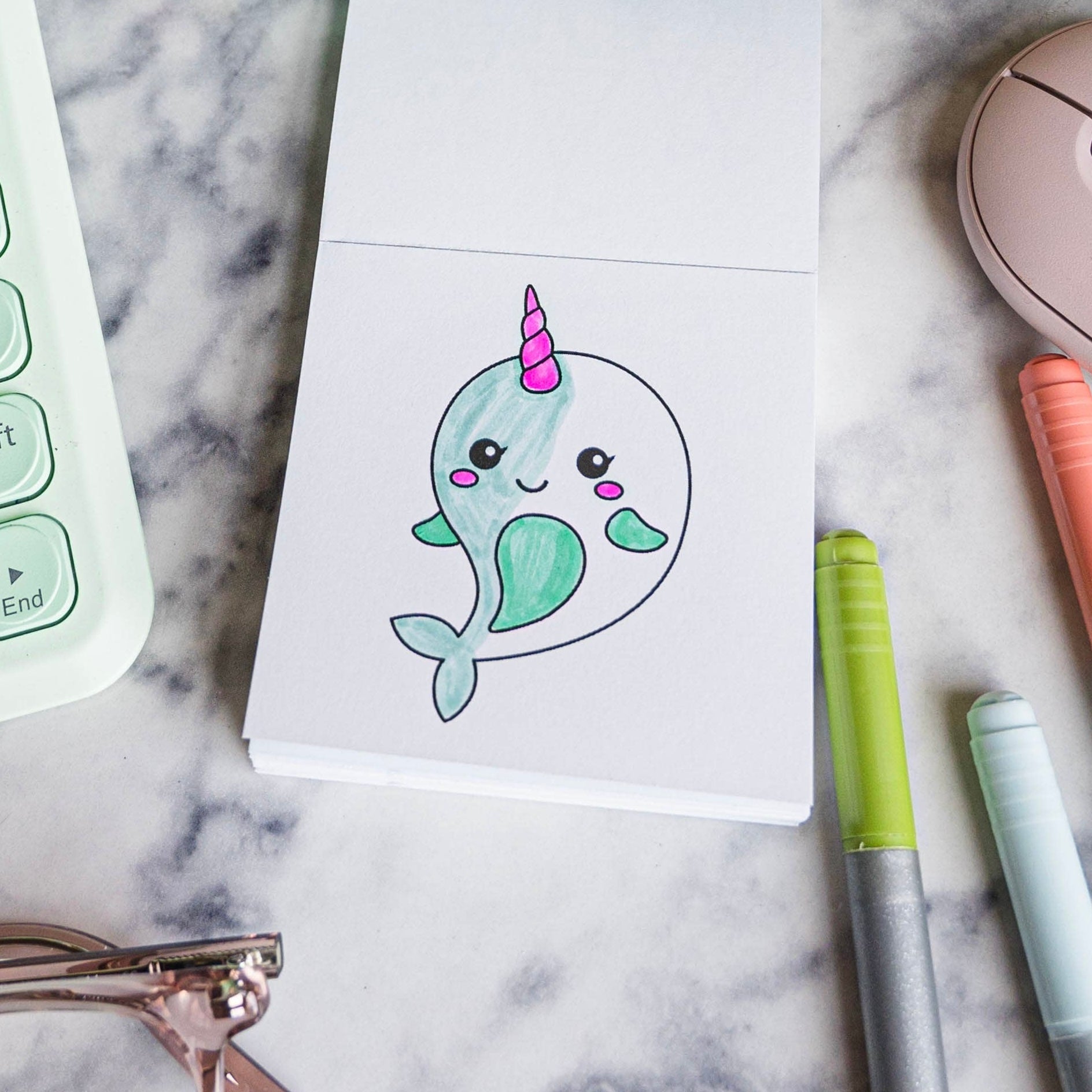 Mythical & Magical Mini Coloring Pad - bubblegum market