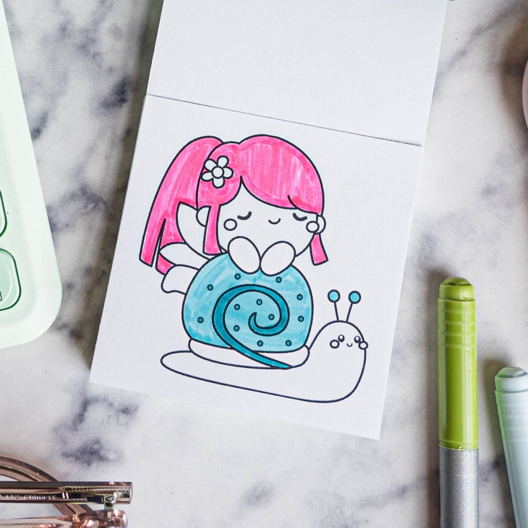 Mythical & Magical Mini Coloring Pad - bubblegum market