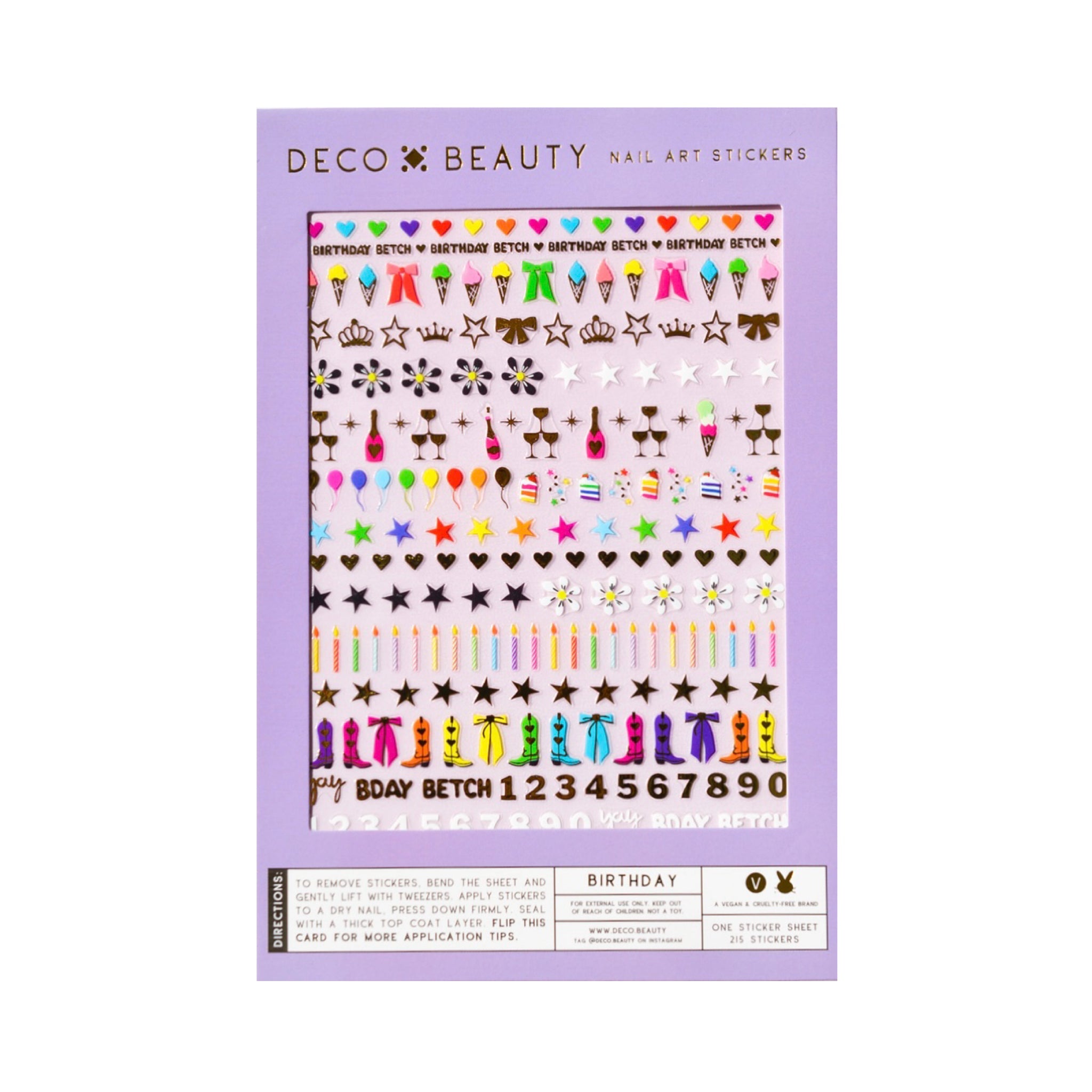 Nail Art Stickers: BIRTHDAY - bubblegum market
