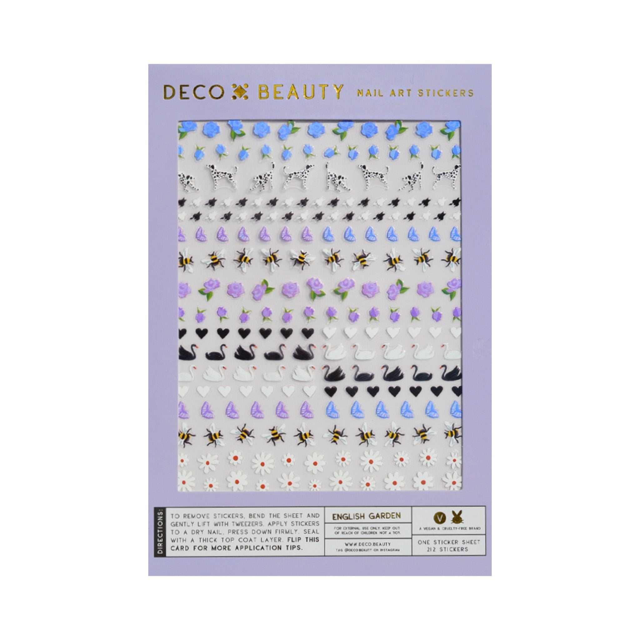 Nail Art Stickers: ENGLISH GARDEN - bubblegum market