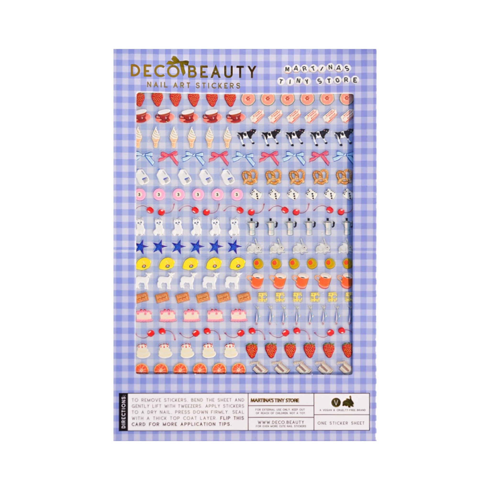 Nail Art Stickers: MARTINA'S TINY STORE X DECO BEAUTY - bubblegum market