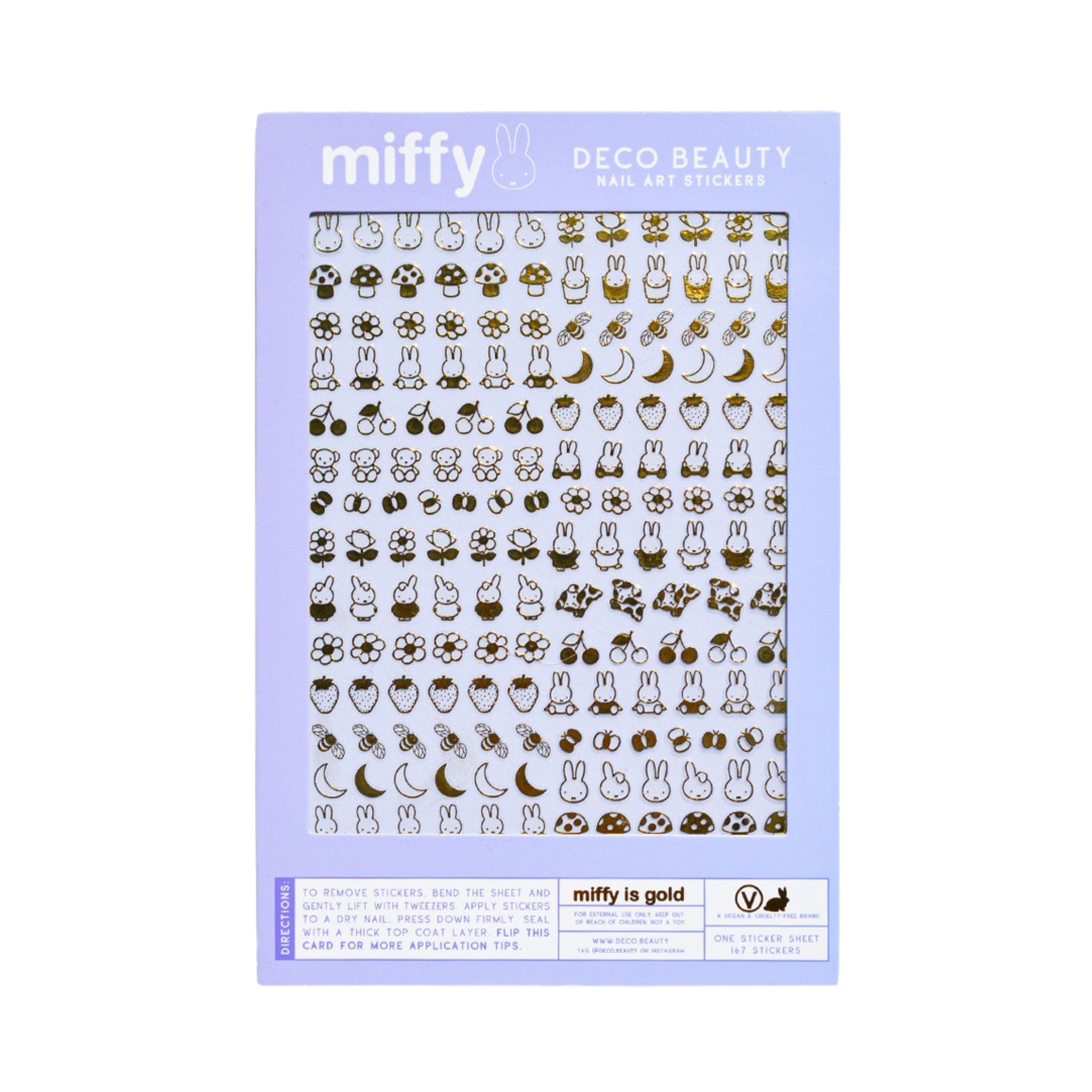 Nail Art Stickers: MIFFY IS GOLD - bubblegum market