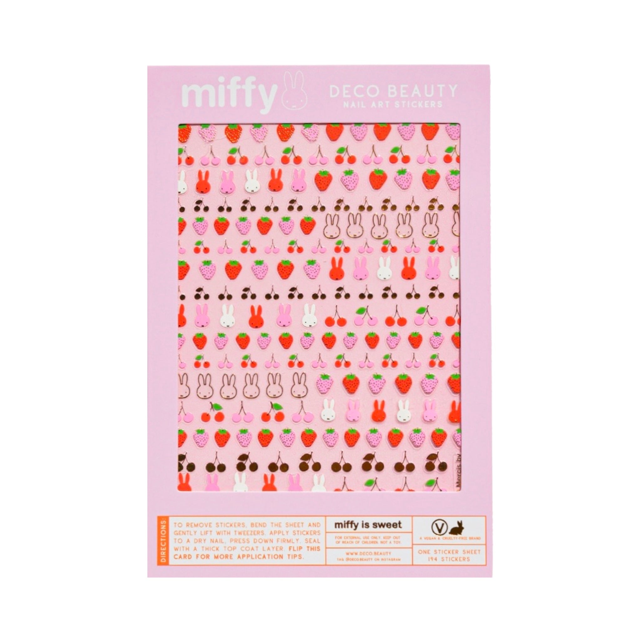Nail Art Stickers: MIFFY IS SWEET - bubblegum market