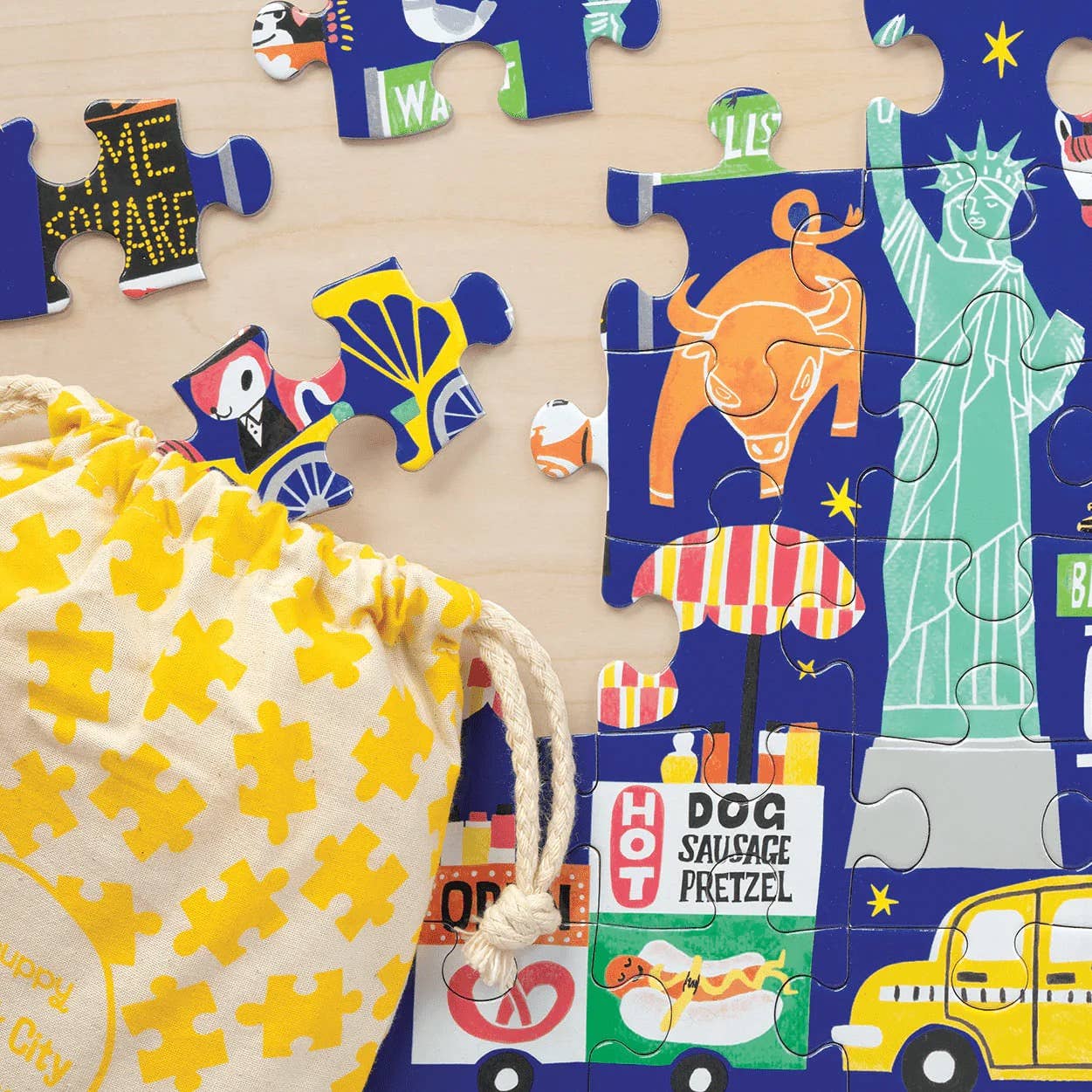 New York City Puzzle To Go - bubblegum market