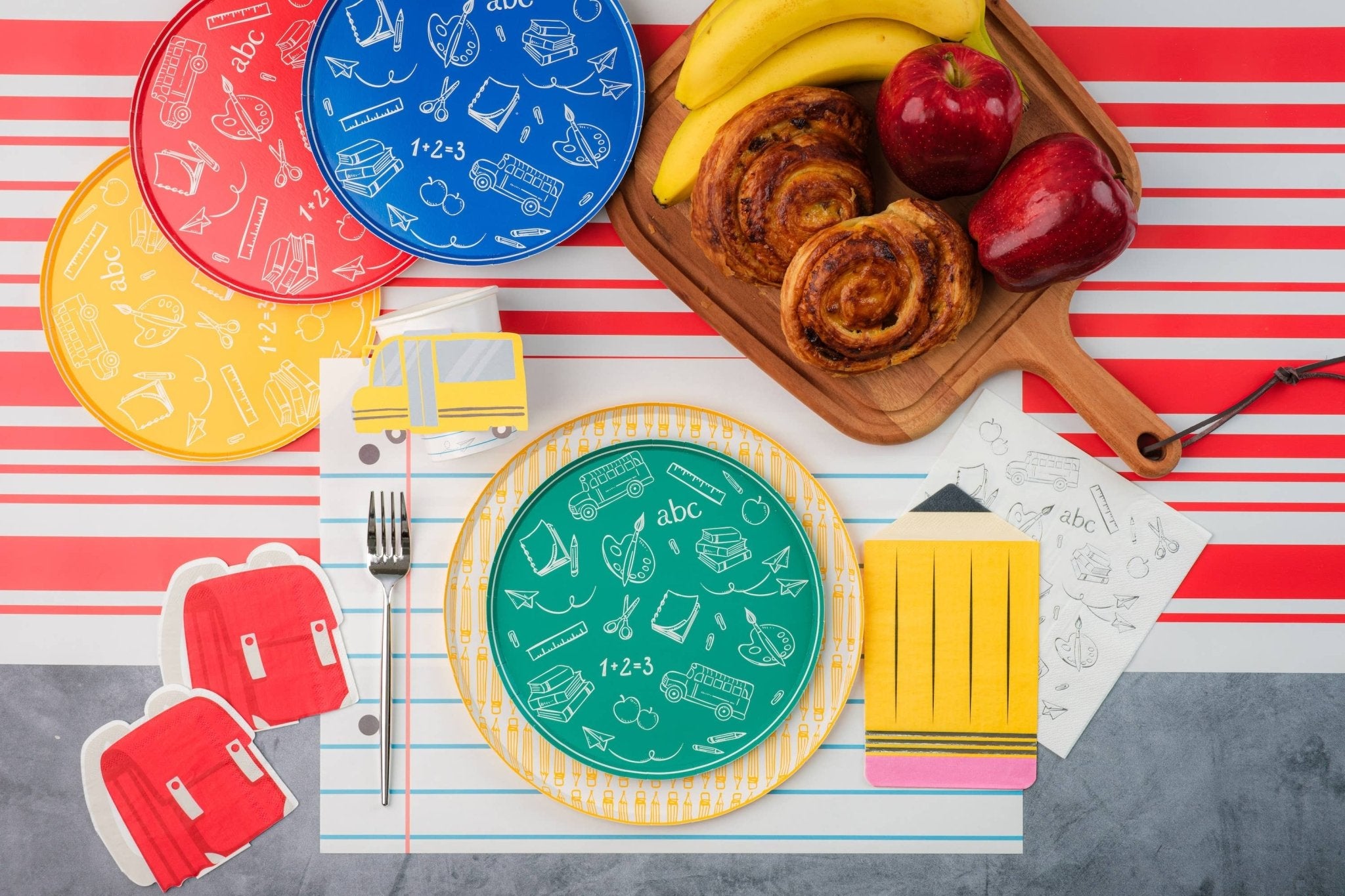 No. 2 Pencil Paper Plates 10.5" - bubblegum market