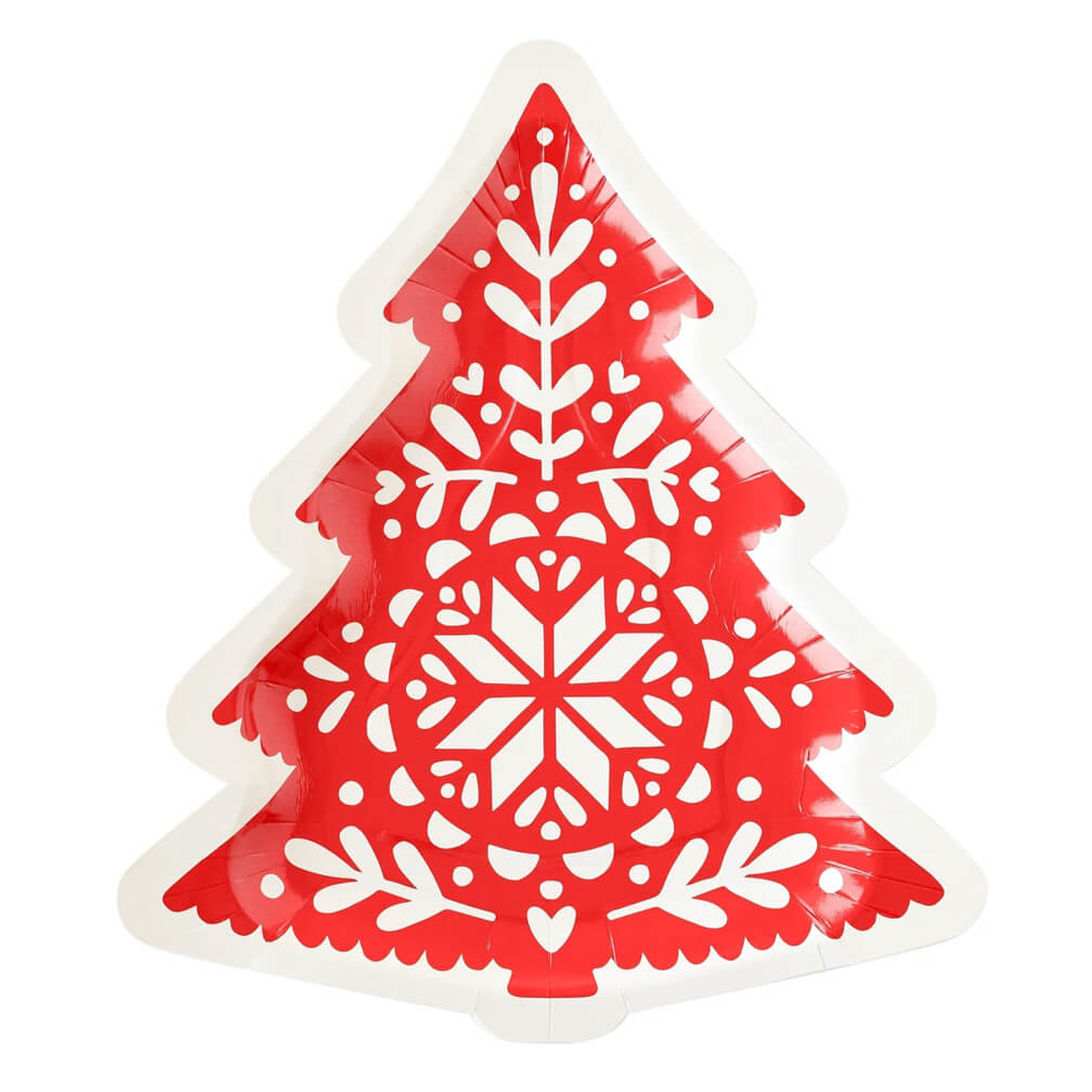 nordic-christmas-tree-shaped-paper-plates-swedish-folk