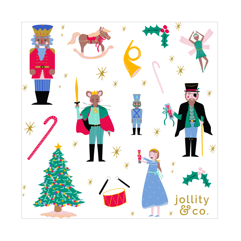 Nutcracker Sticker Sheets (4pk) - bubblegum market