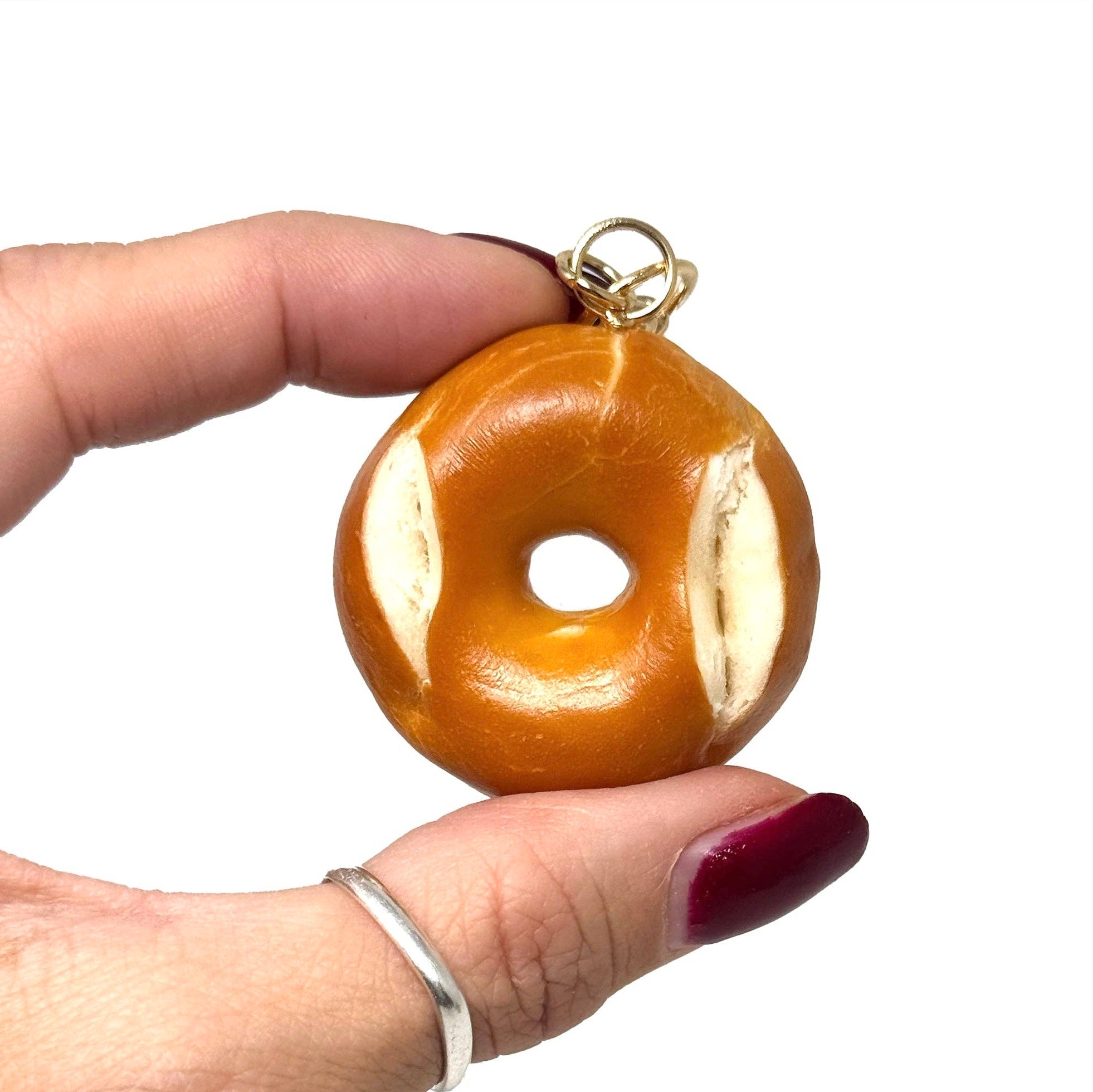 NYC Bagel Keychain / Bag Charm - bubblegum market