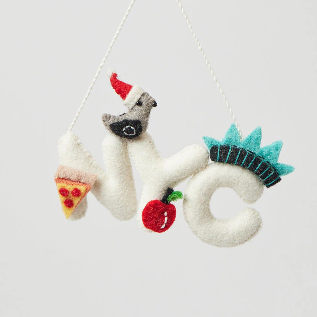 NYC Icons Felt Ornament 4.5" - bubblegum market