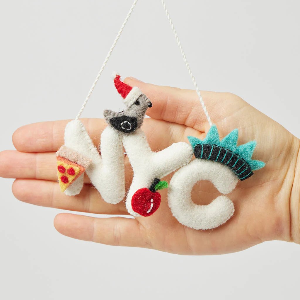 NYC Icons Felt Ornament 4.5" - bubblegum market
