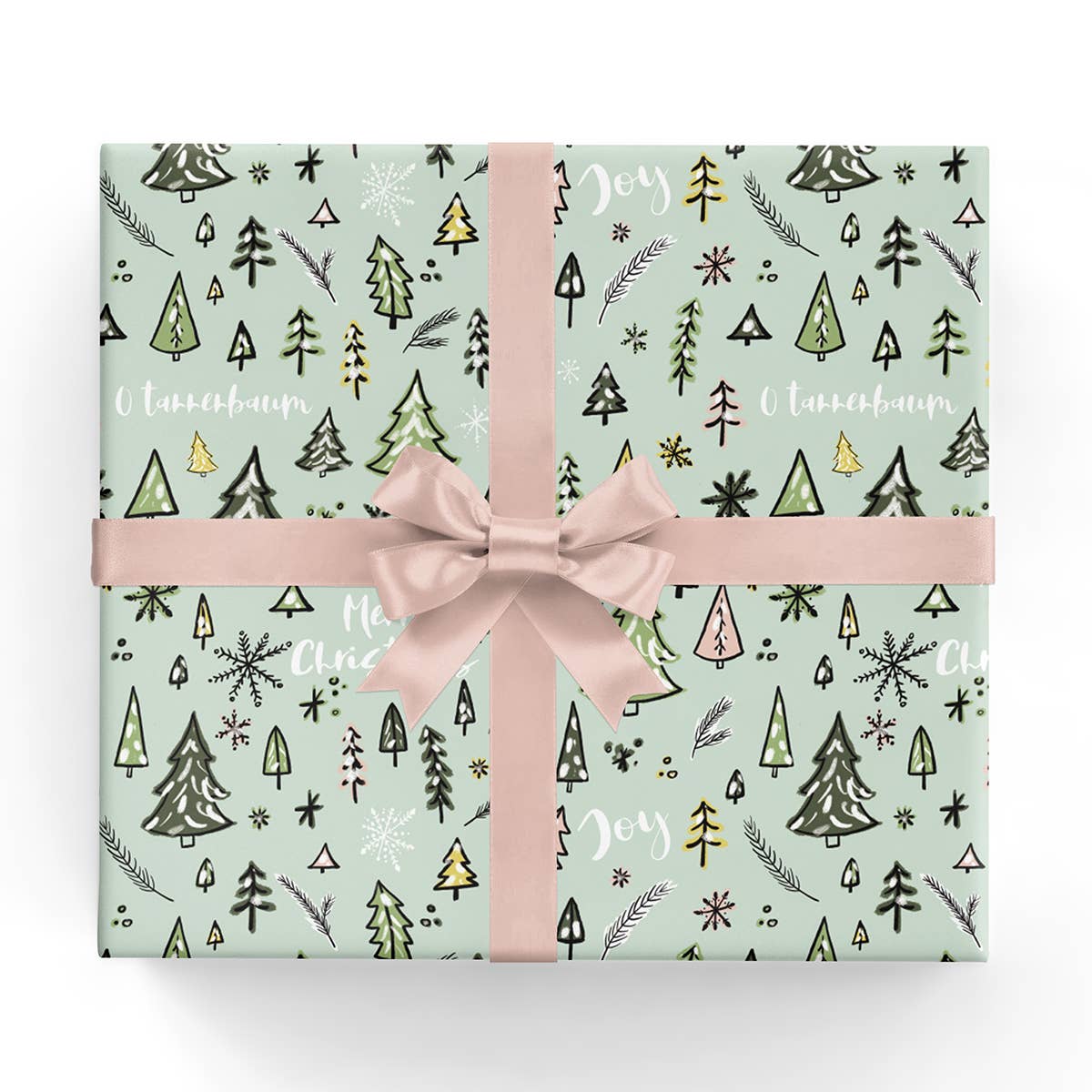 O' Christmas Tree Wrapping Paper Sheet - bubblegum market