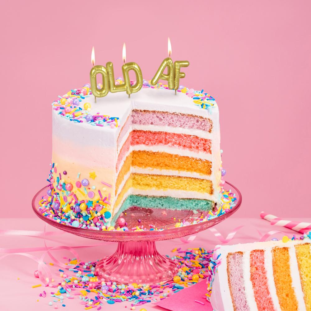 "OLD AF" Birthday Candles - bubblegum market