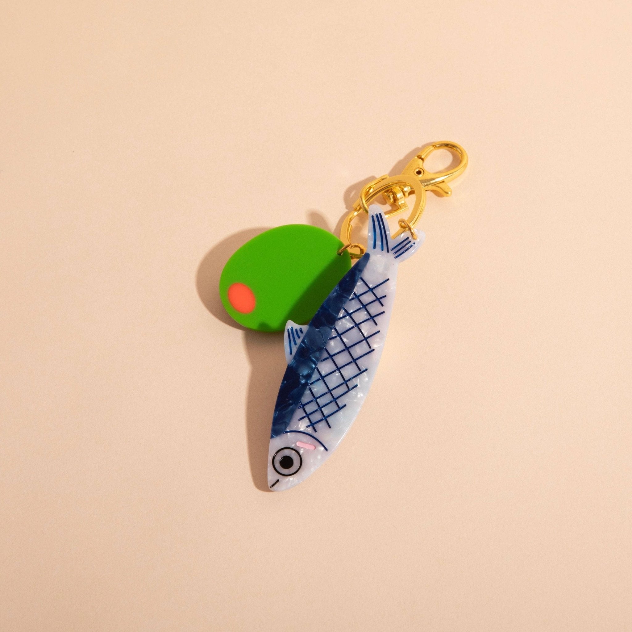 OLIVE N CHOVY Bag Charm - bubblegum market