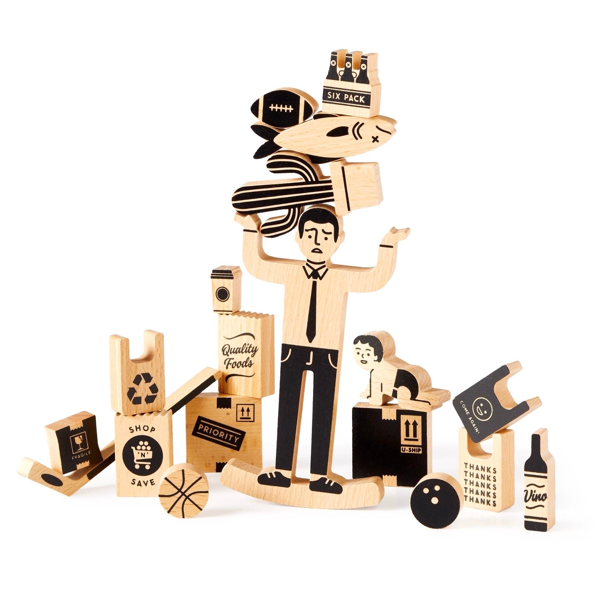 One Trip Nick Wooden Balance Game - bubblegum market