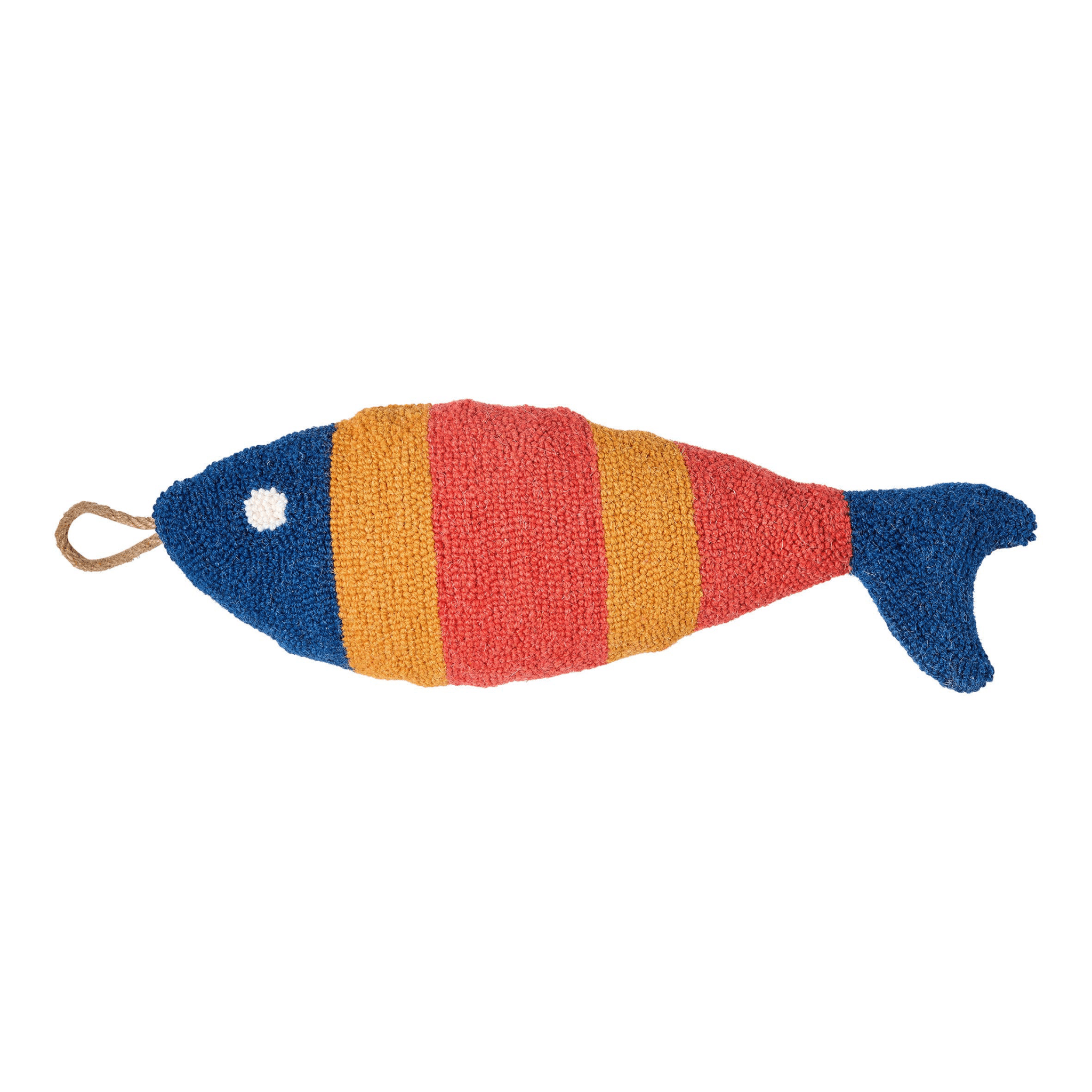 Orange Picket Fish Hook Pillow - bubblegum market
