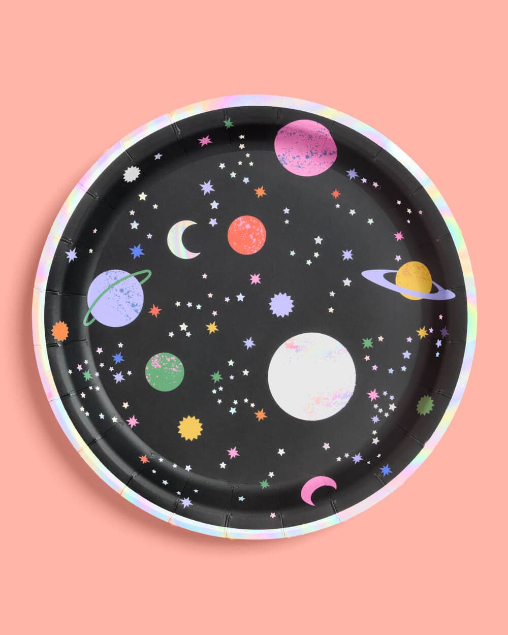 Out of This World Paper Plates 9" (24pc) - bubblegum market