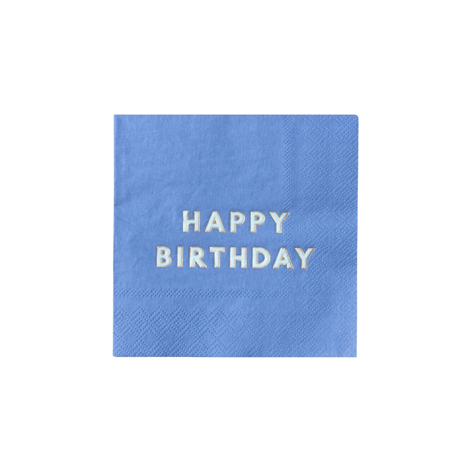 Palisades Blue Signature HAPPY BIRTHDAY Cocktail Napkins - bubblegum market