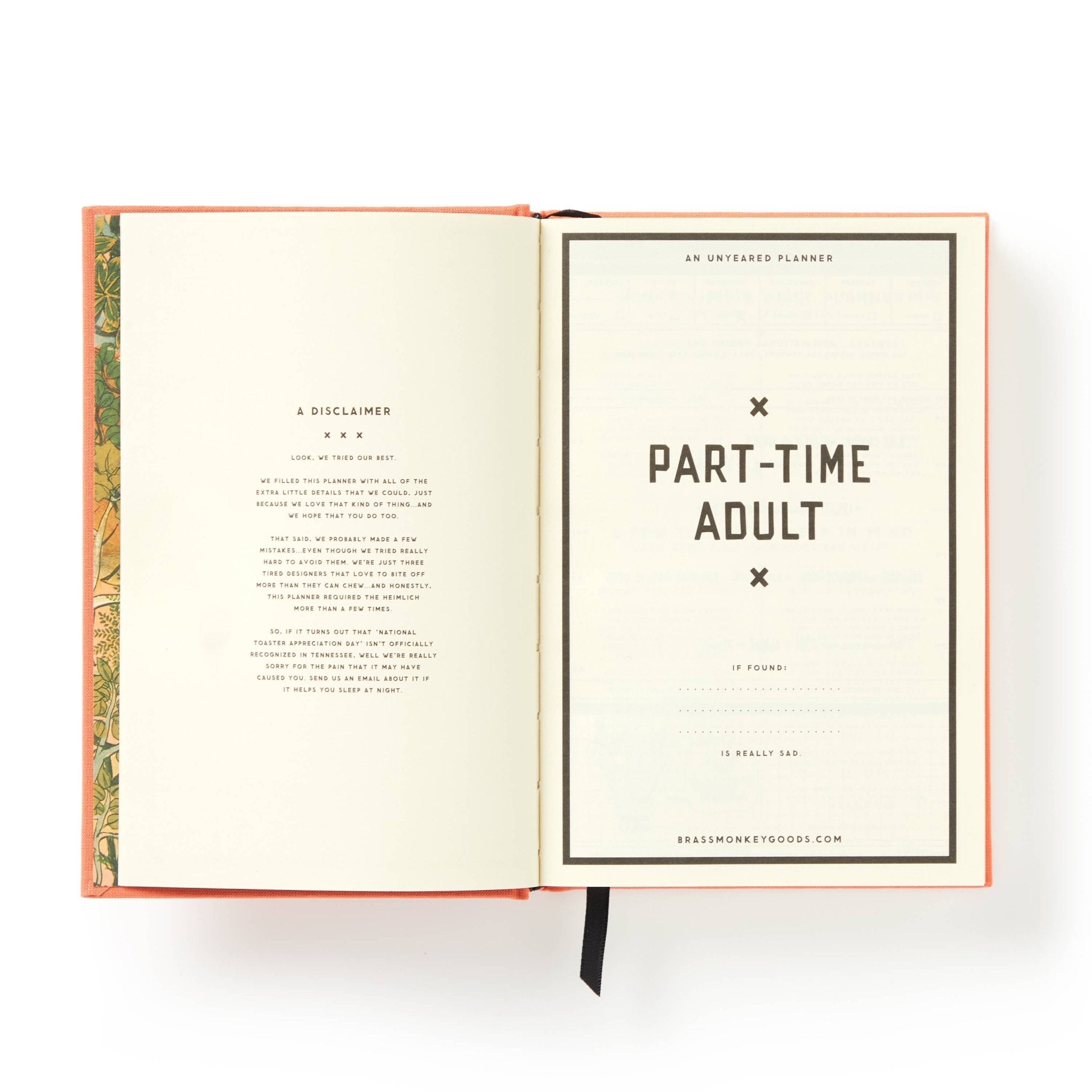 Part - Time Adult Undated Daily Planner - bubblegum market