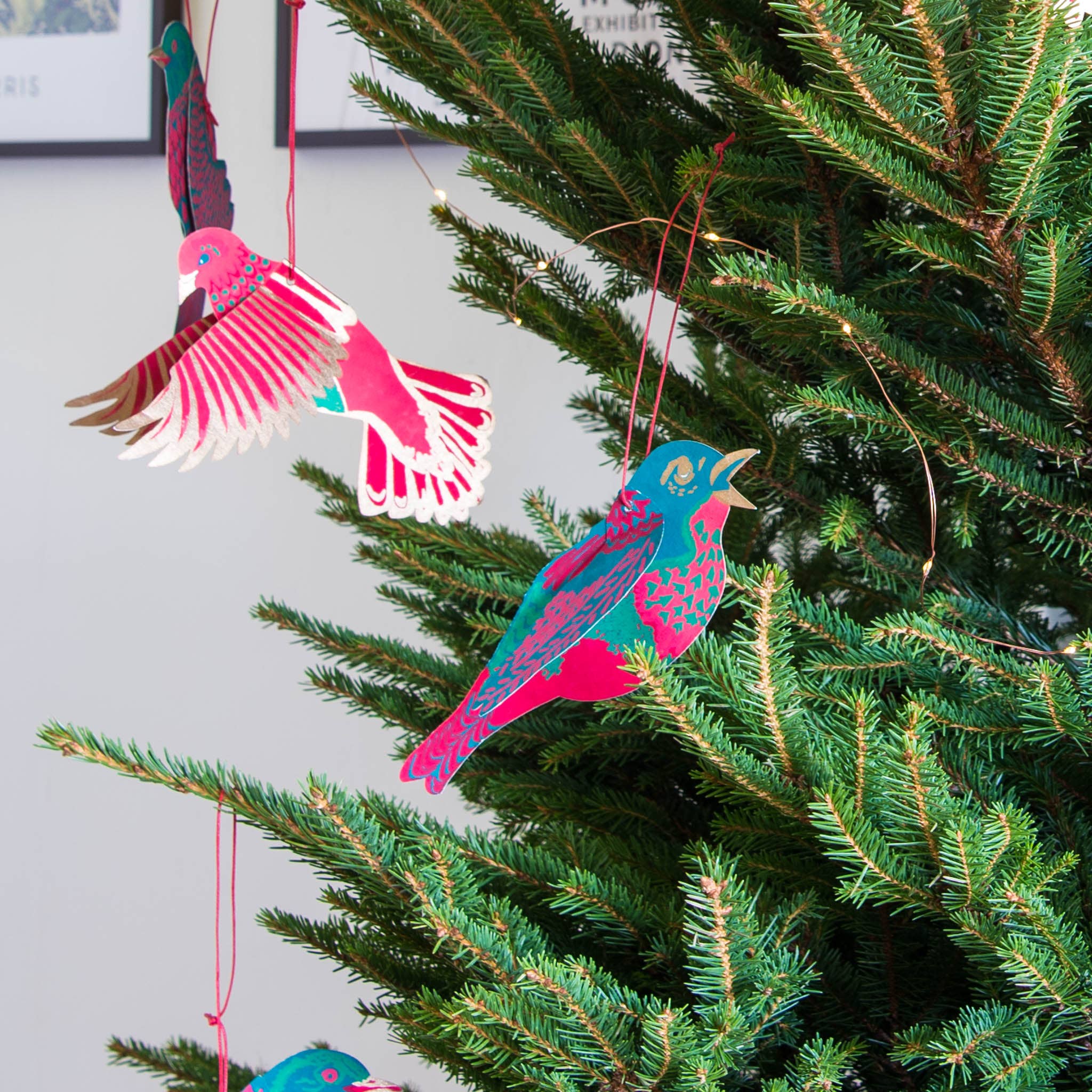 Party Birds Paper Ornaments - bubblegum market