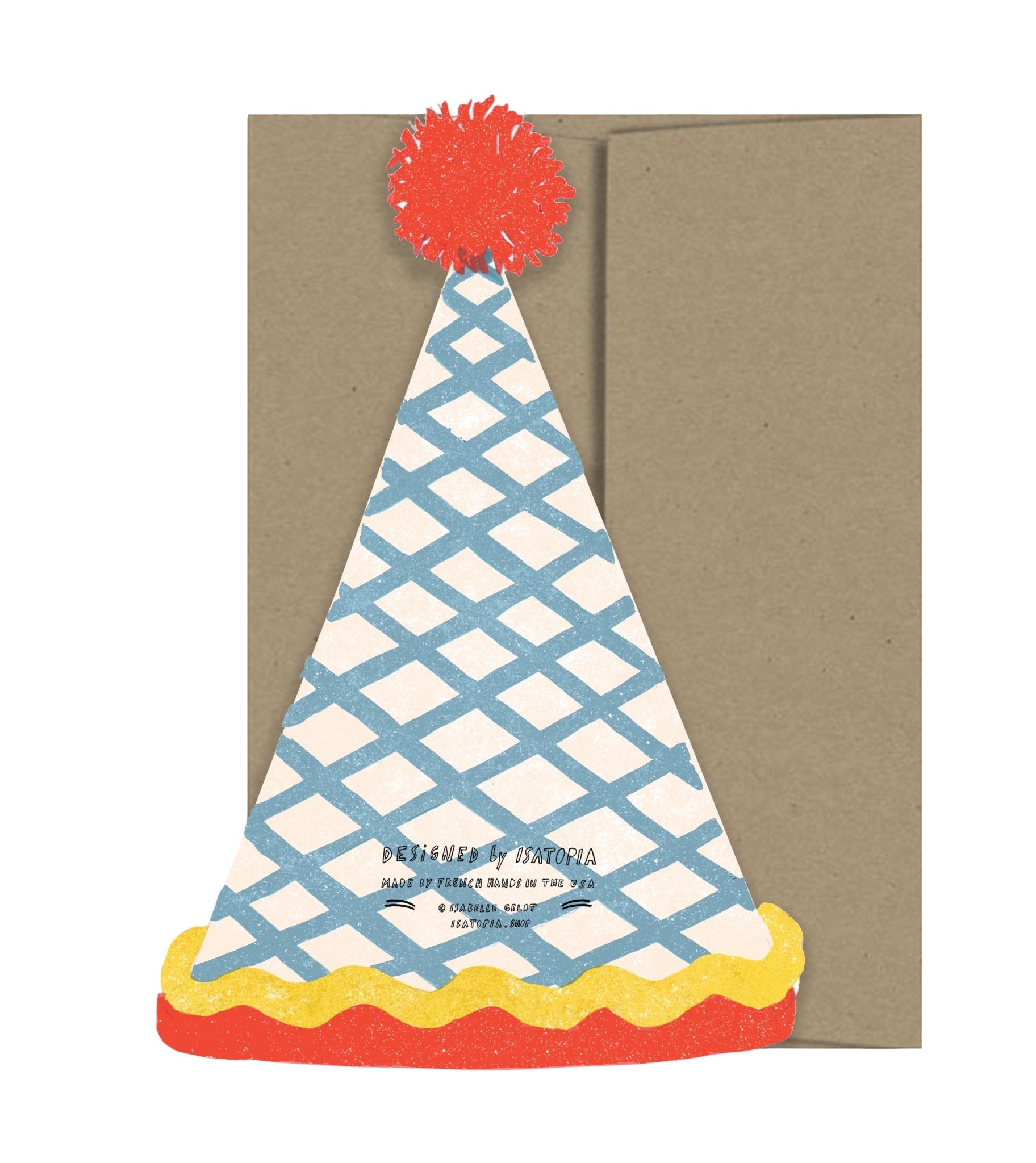 Party Hat Birthday Greeting Card - bubblegum market