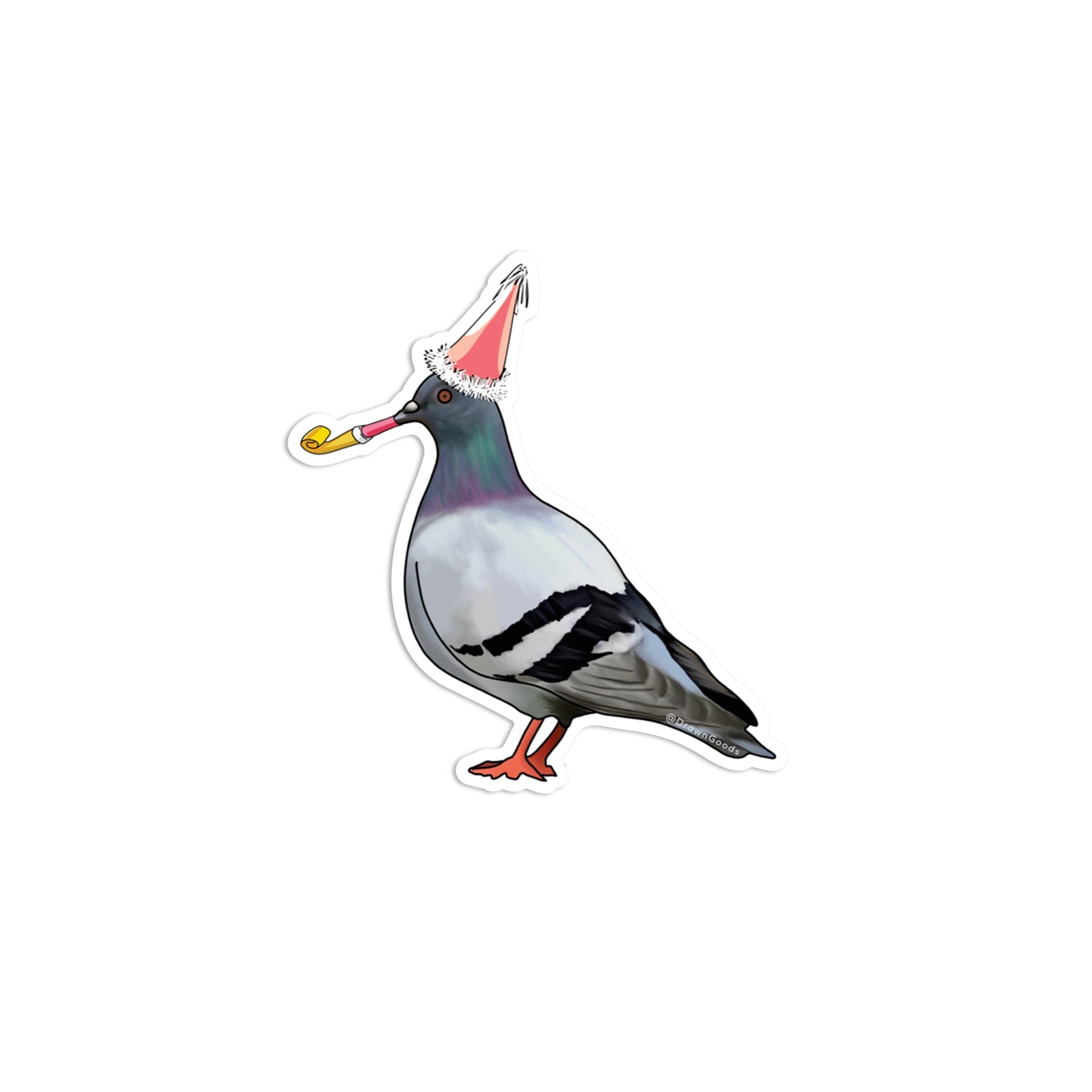 Party Pigeon Vinyl Sticker - bubblegum market