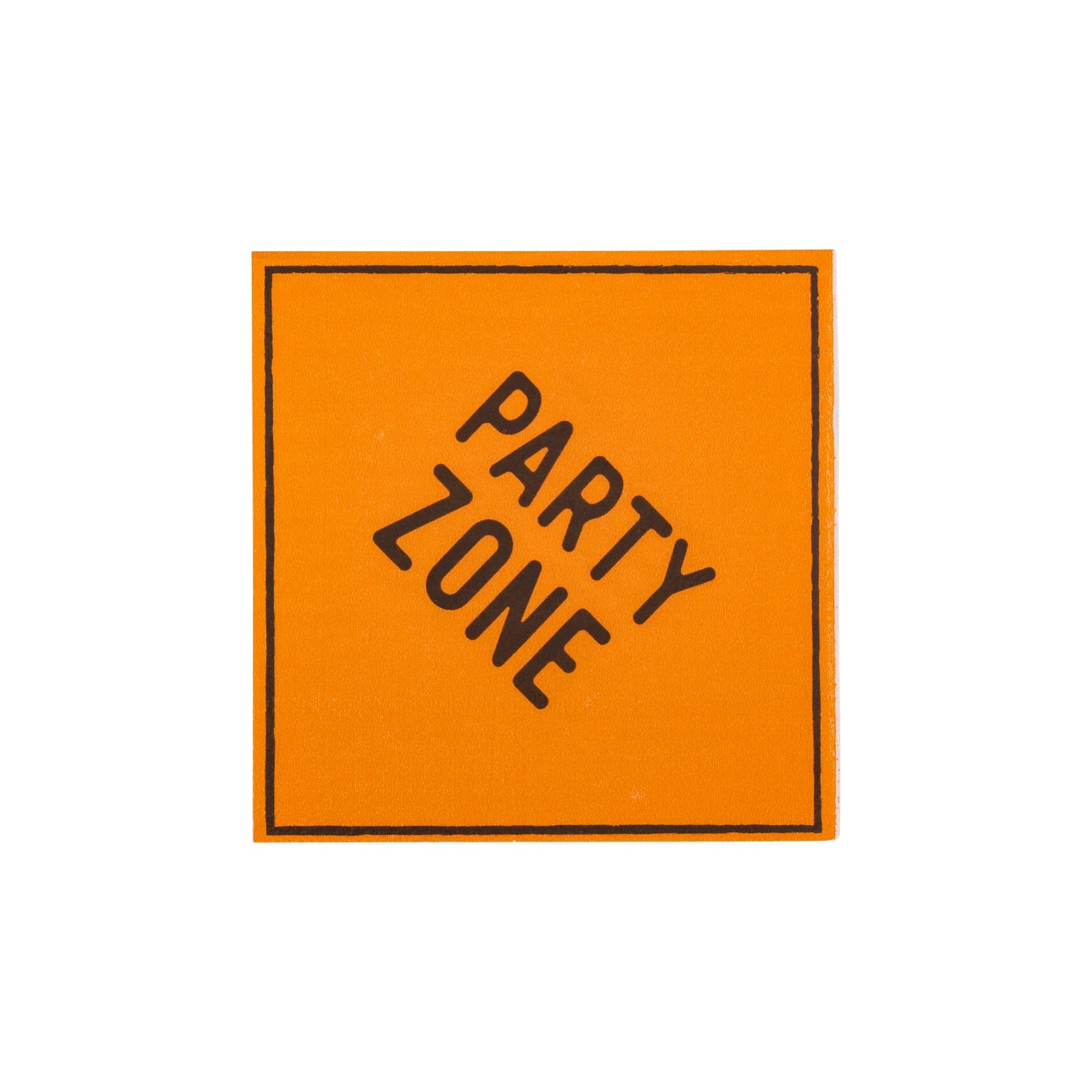 PARTY ZONE Construction Sign Cocktail Napkins - bubblegum market