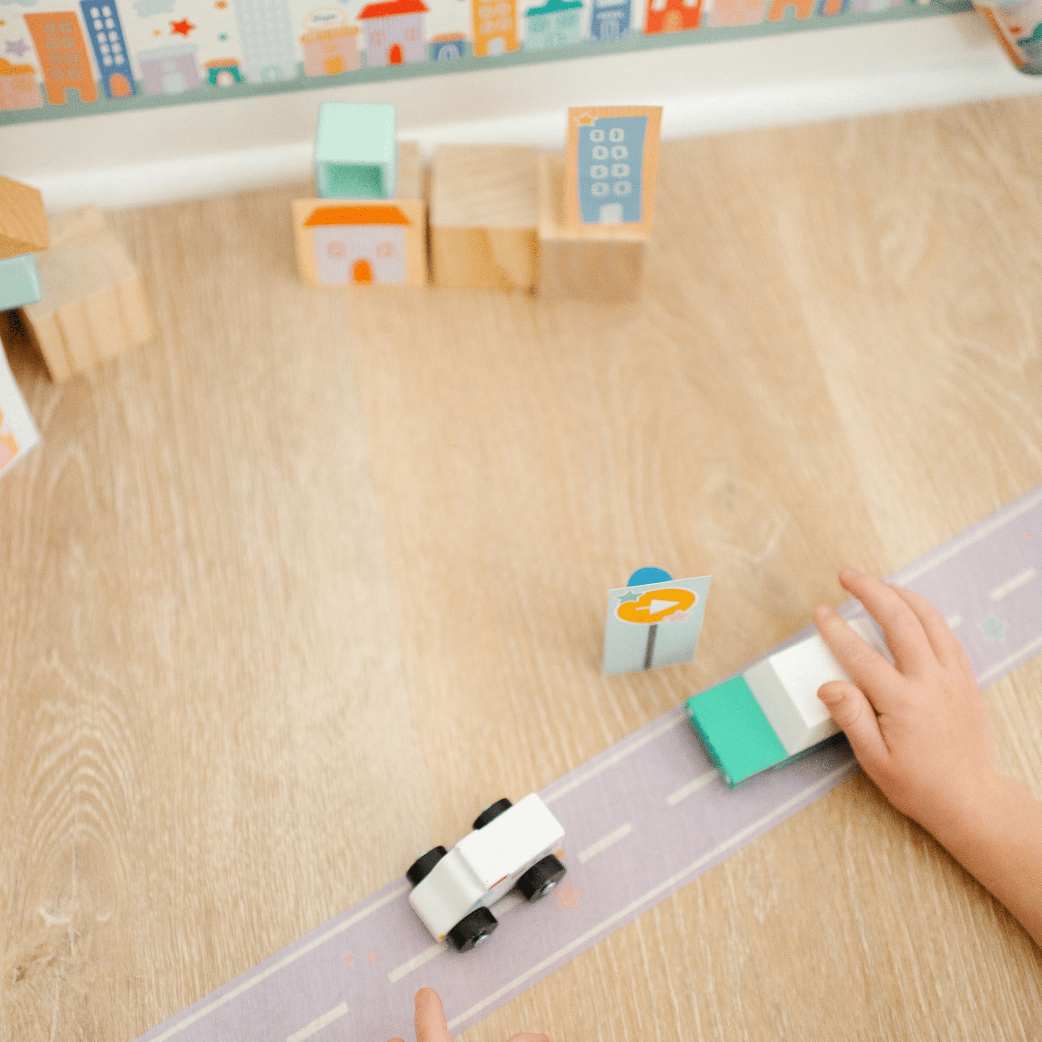 Pastel Colored Play Road Tape (Set of 4 Rolls) - bubblegum market