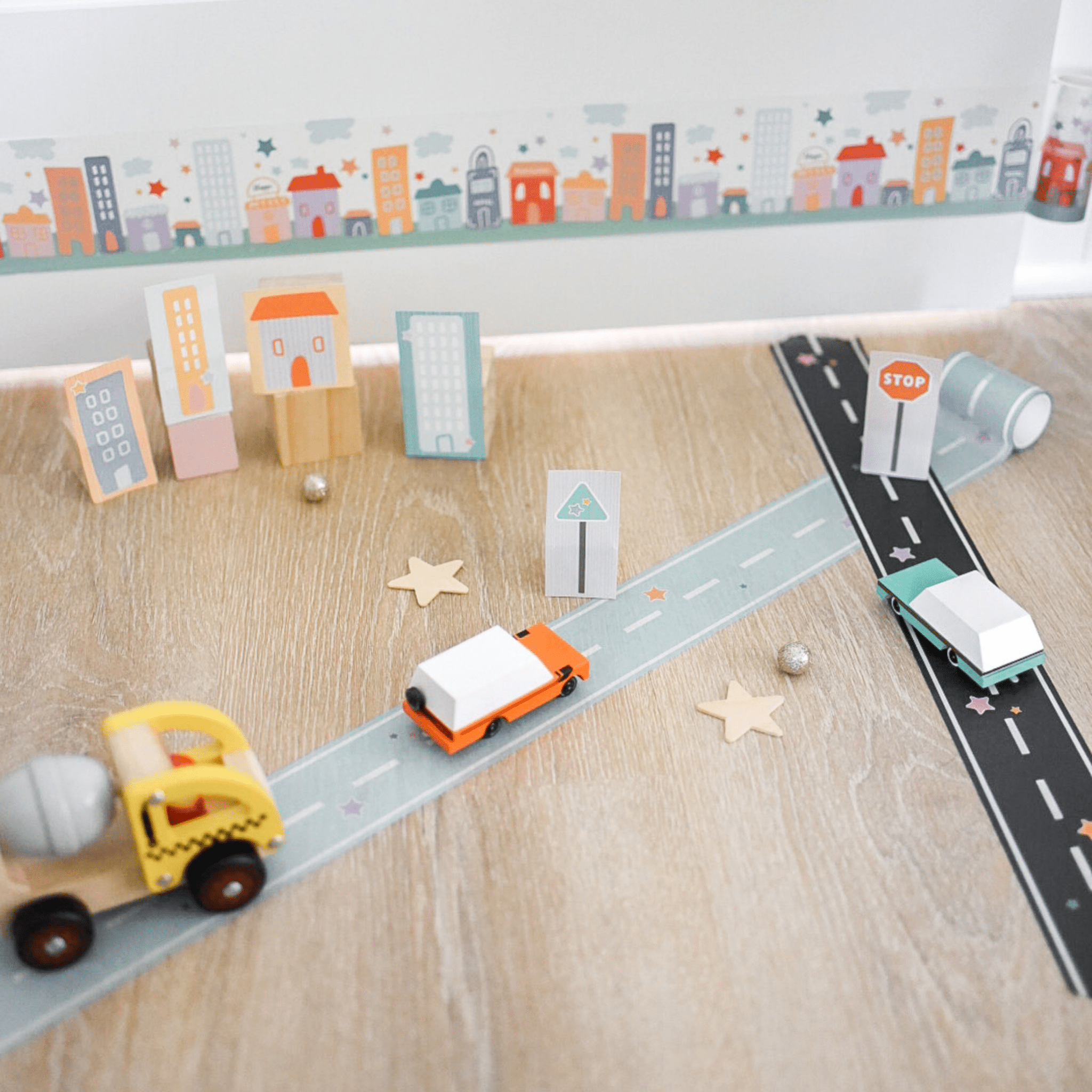 Pastel Colored Play Road Tape (Set of 4 Rolls) - bubblegum market