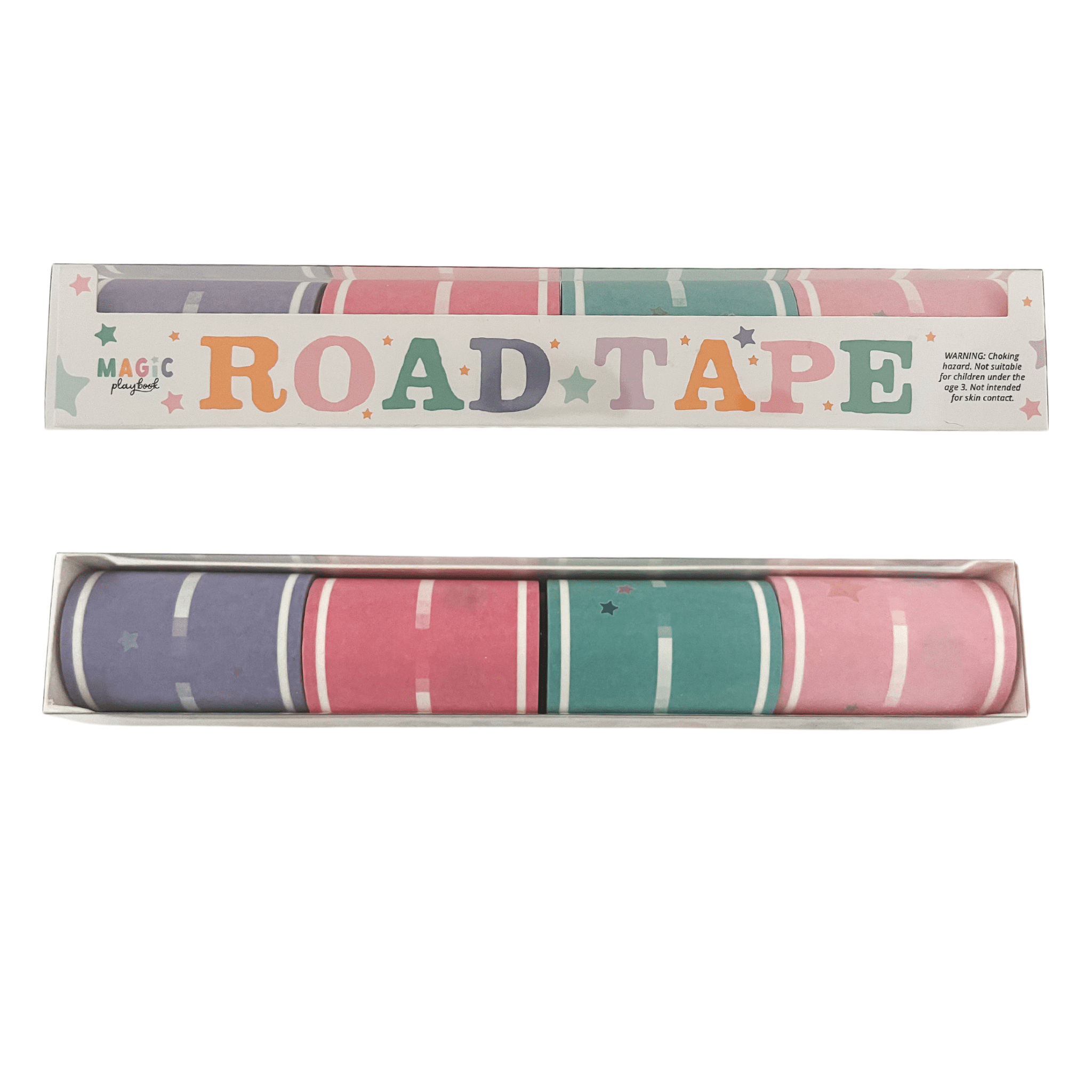 Pastel Colored Play Road Tape (Set of 4 Rolls) - bubblegum market