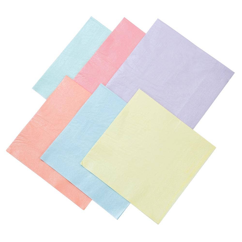 Pastel Paper Party Napkins - bubblegum market
