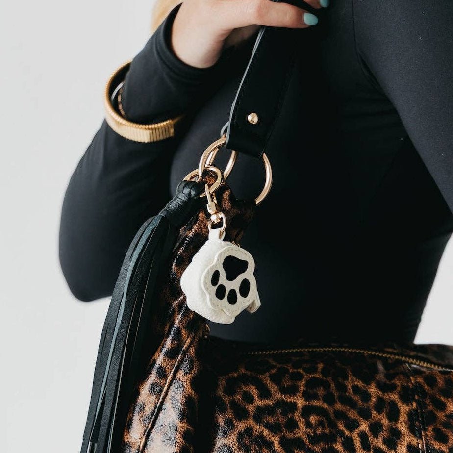 Paw Print Bag Charm - bubblegum market
