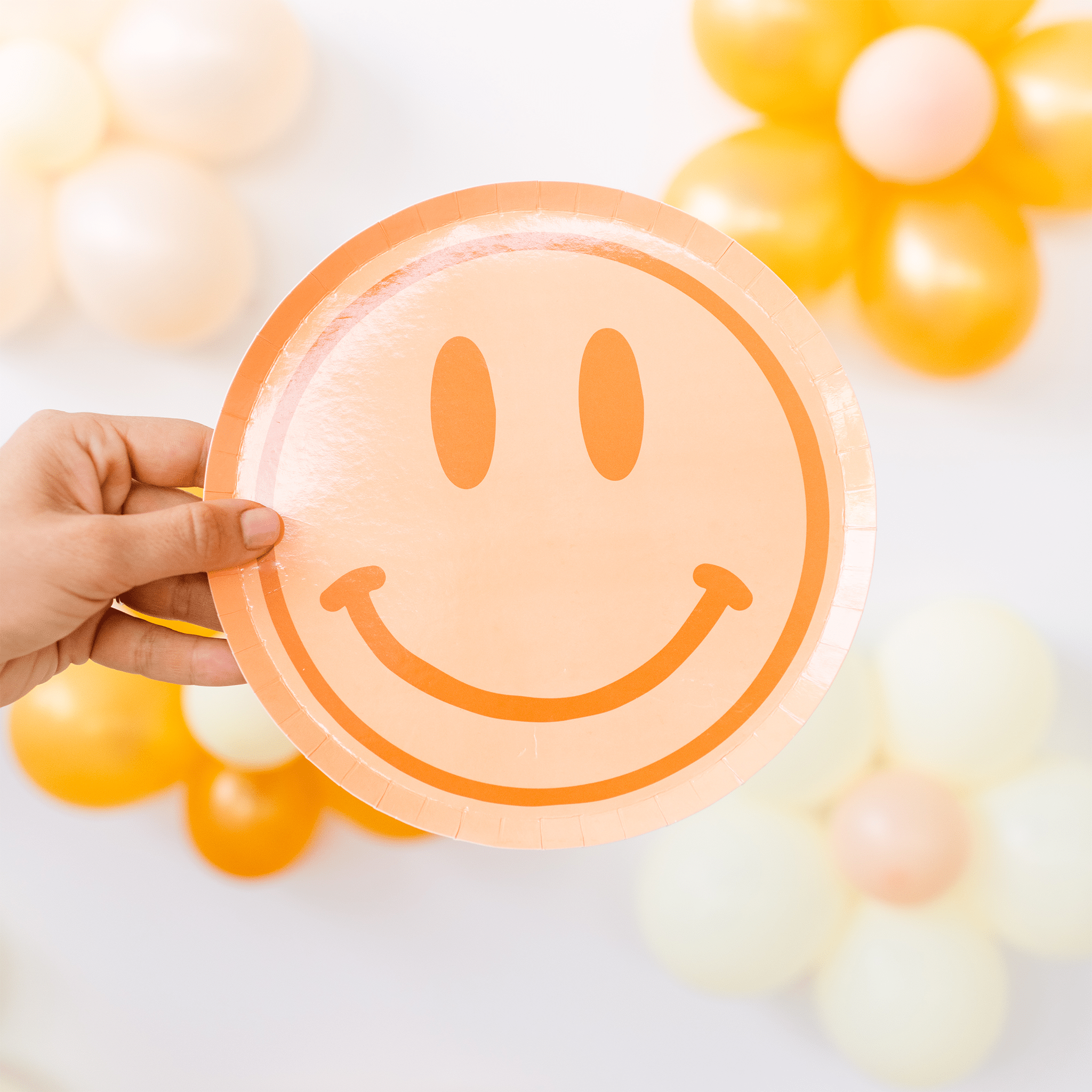 Peace & Love Smile Dessert Plates 8" - bubblegum market
