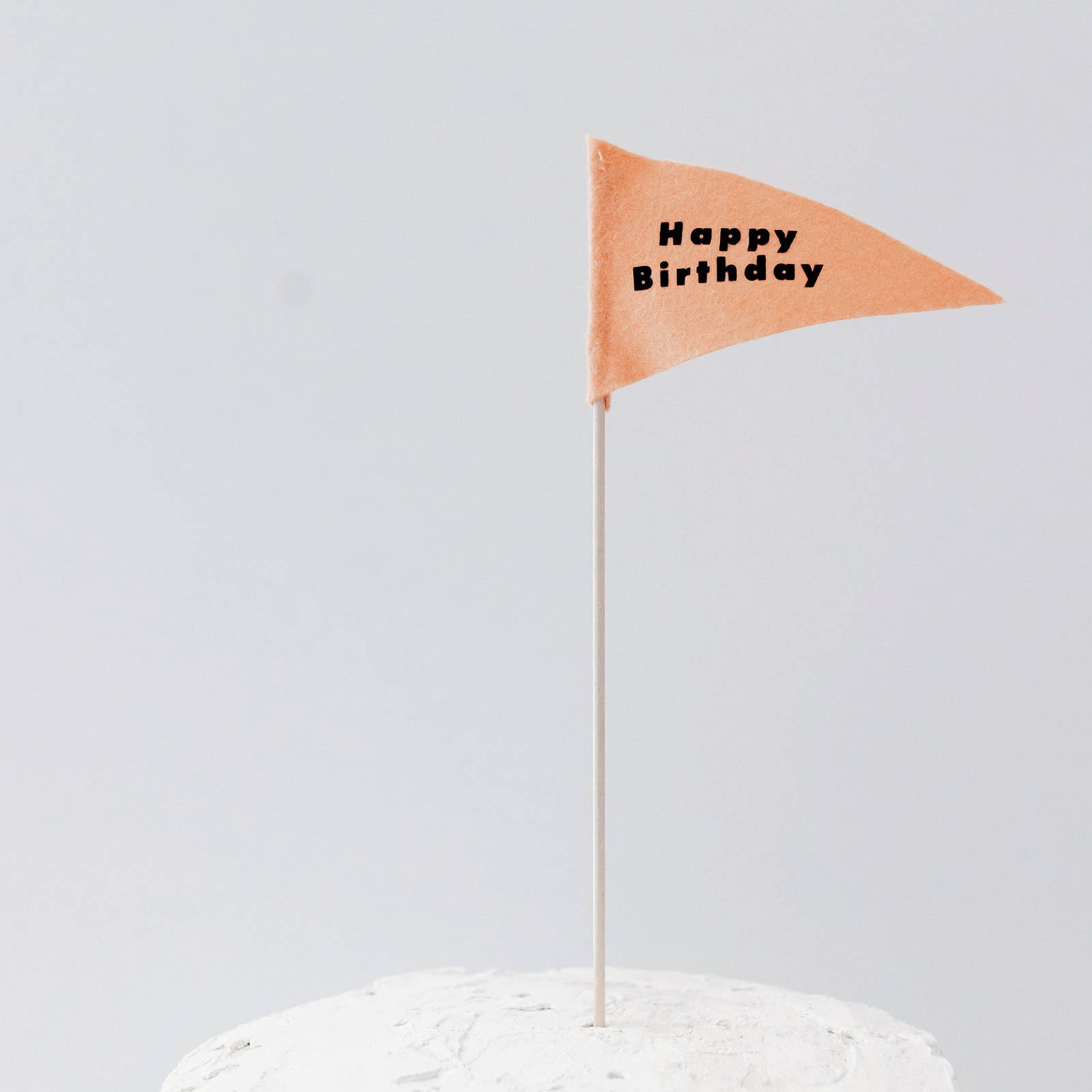 Peach Birthday Flag - bubblegum market