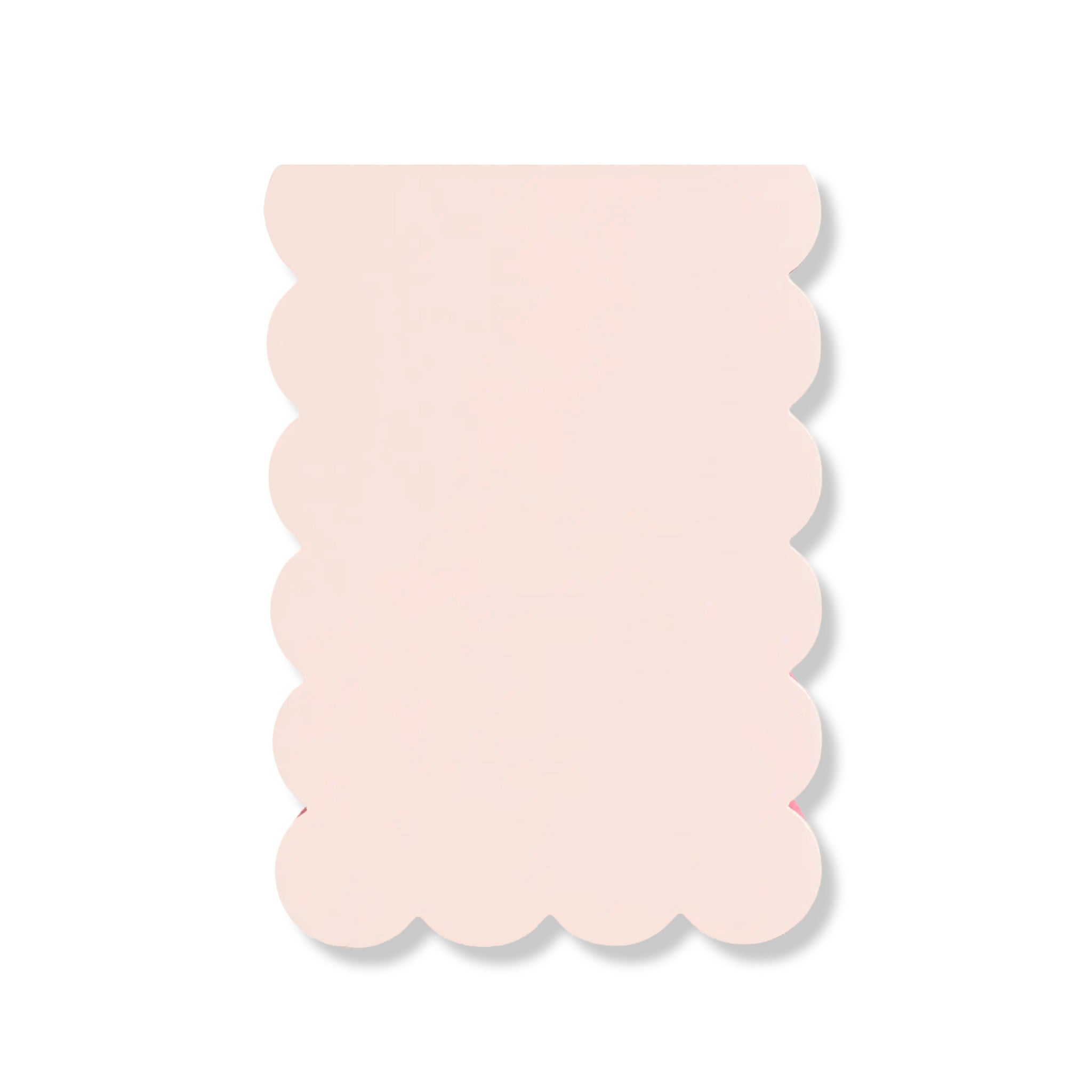 Peach + Persimmon Duotone Scalloped Notepad - bubblegum market