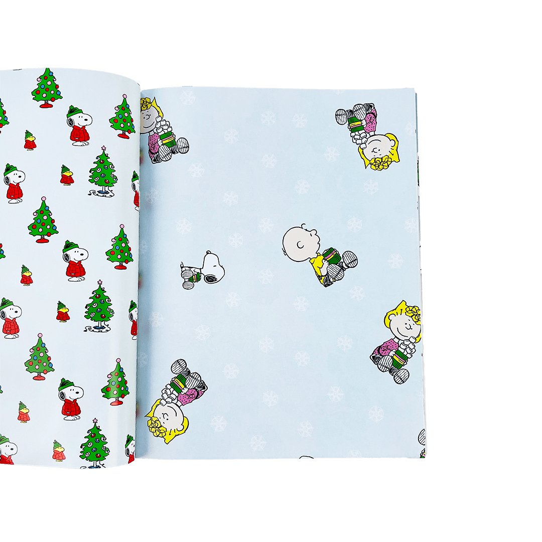 Peanuts Holiday Wrapping Paper Book - bubblegum market
