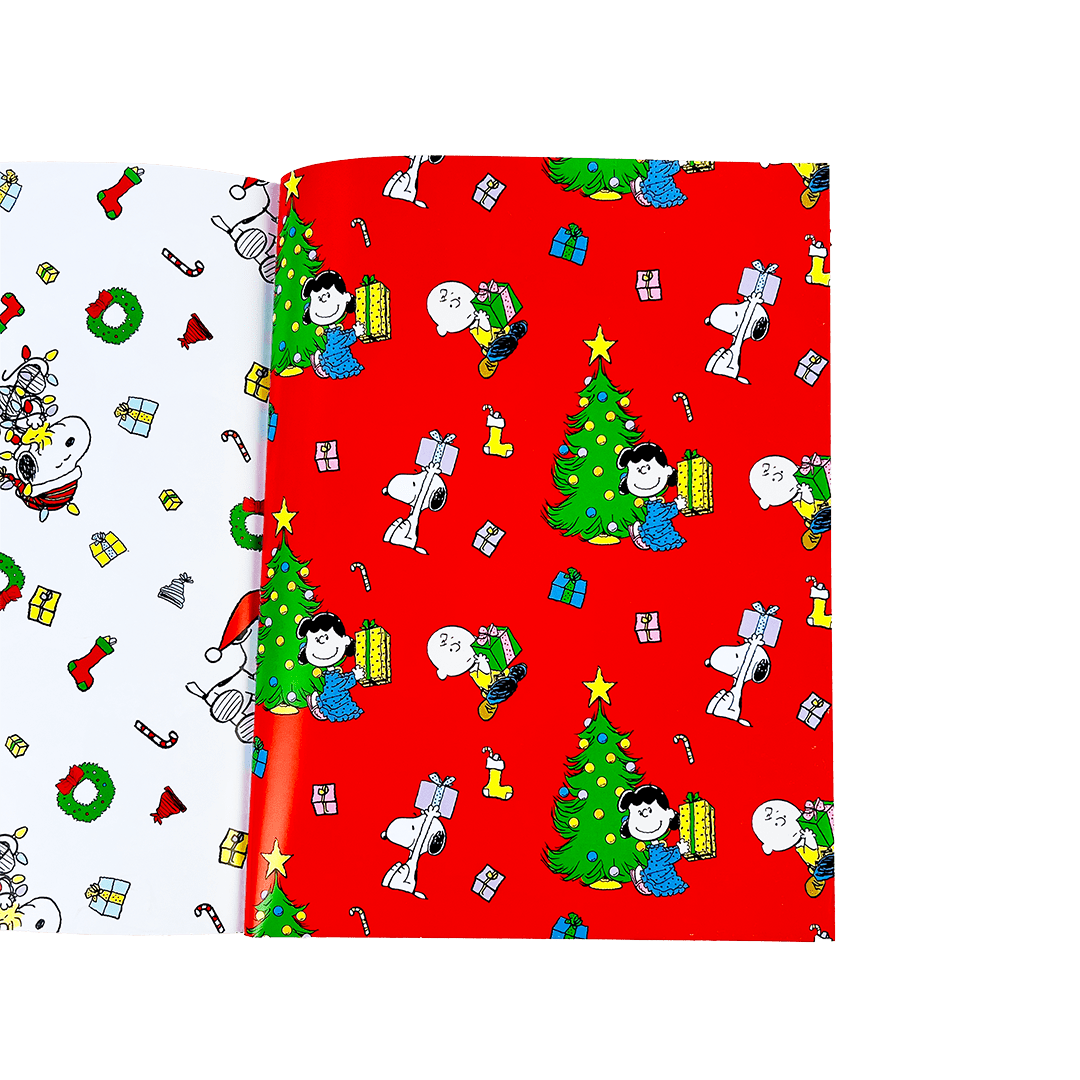 Peanuts Holiday Wrapping Paper Book - bubblegum market