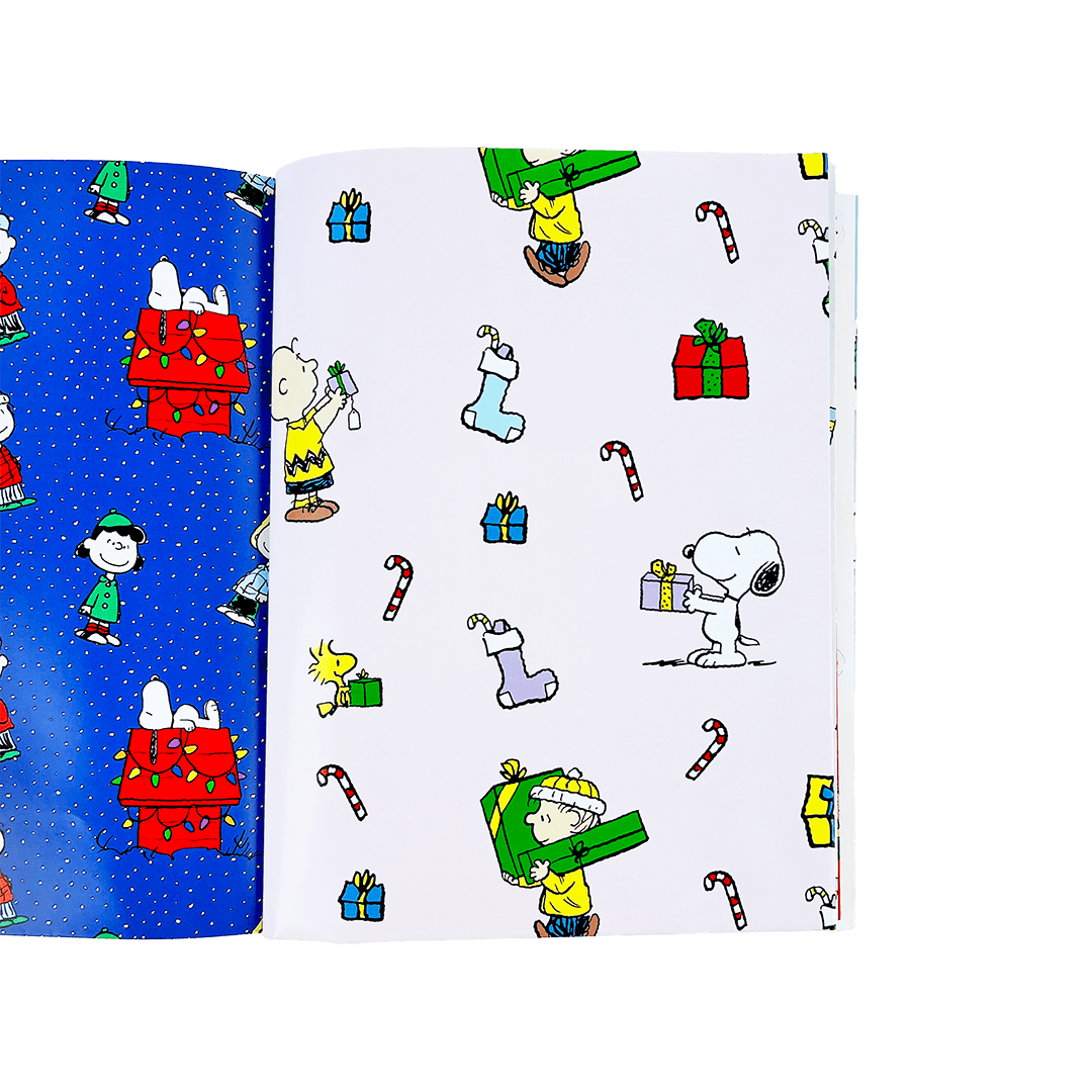 Peanuts Holiday Wrapping Paper Book - bubblegum market