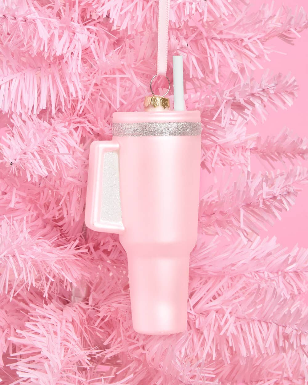 Pearl Pink Tumbler Ornament 5" - bubblegum market