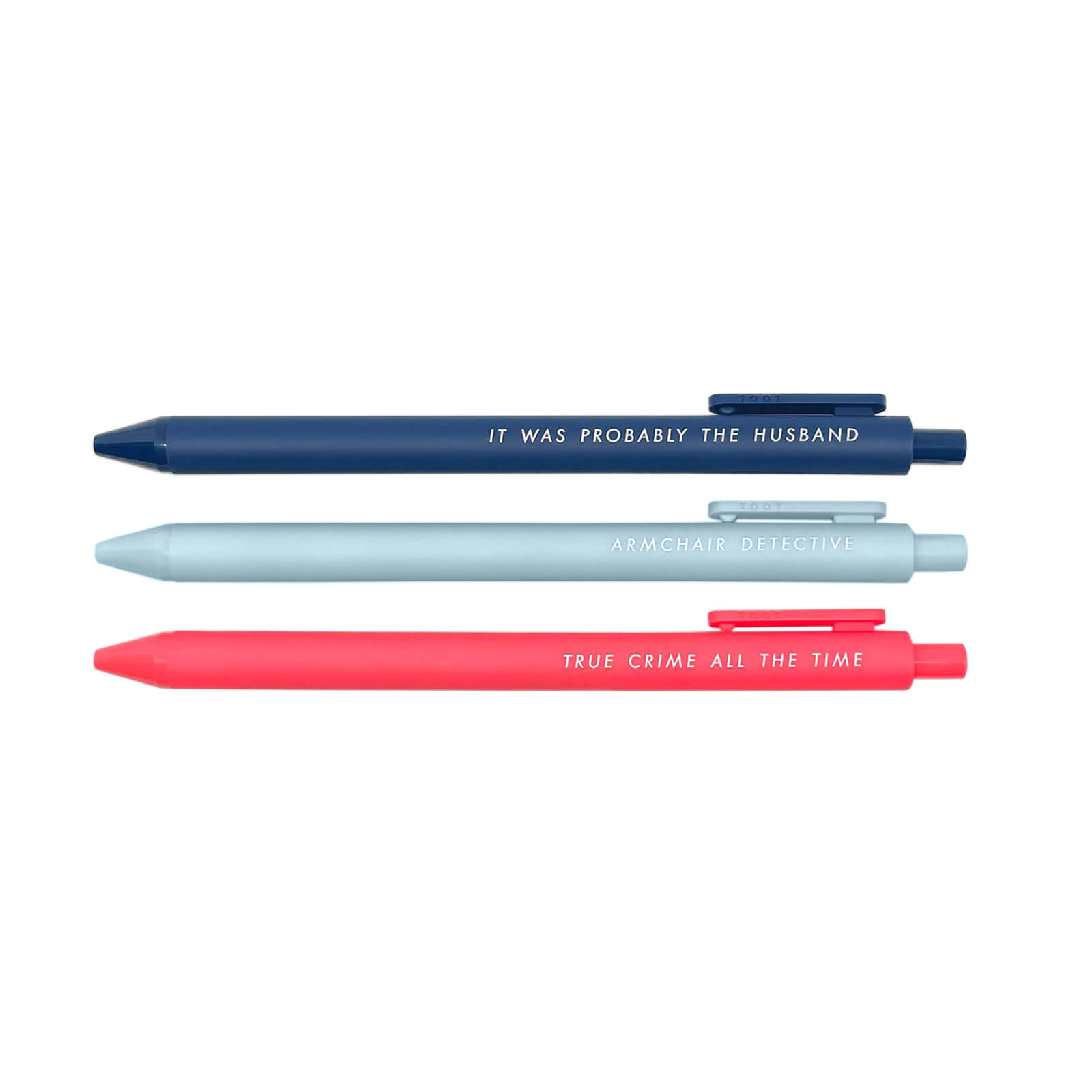 Pens for True Crime Aficionados - bubblegum market