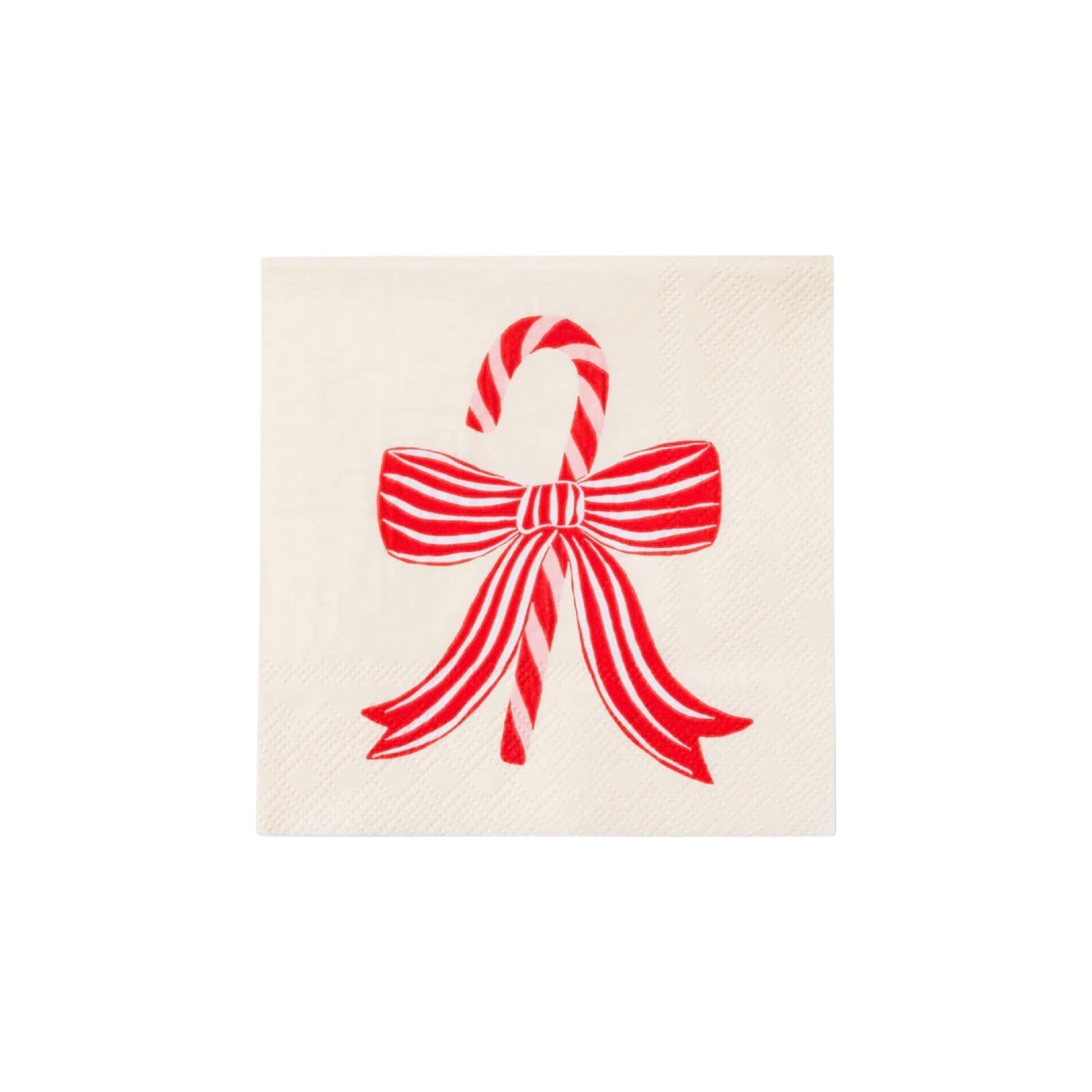Peppermint Bow Cocktail Napkins - bubblegum market