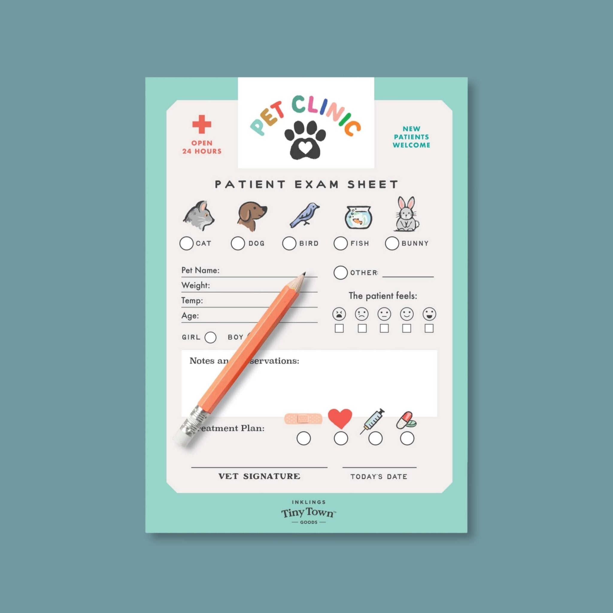 Pet Clinic Play Notepad - bubblegum market
