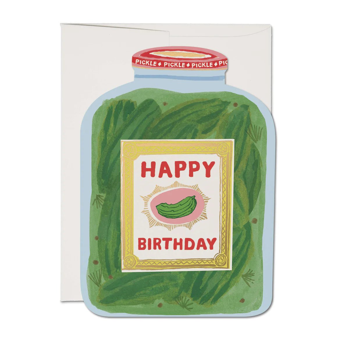 Pickle Birthday Greeting Card - bubblegum market