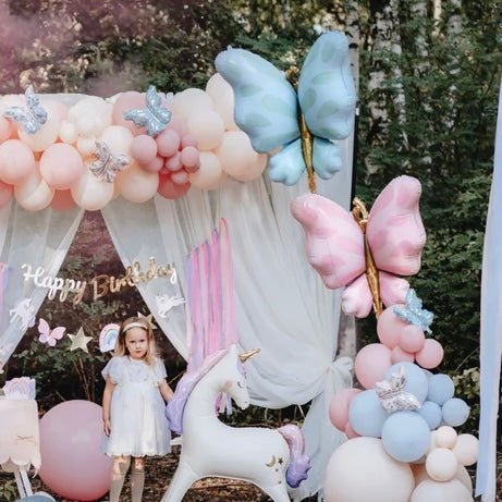 Pink Butterfly Foil Balloon 27" - bubblegum market