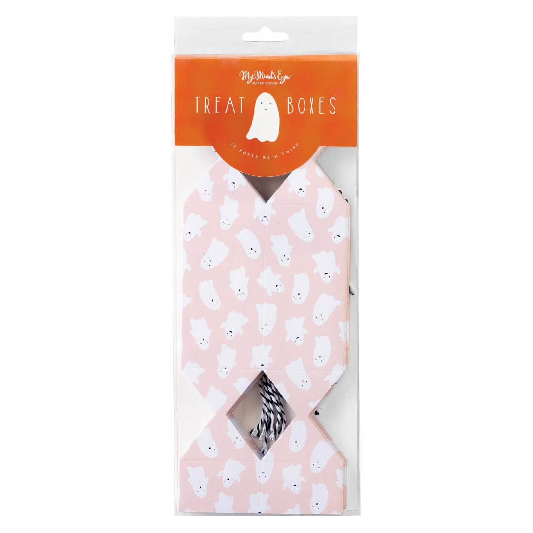 Pink Ghosts Halloween Treat / Favor Boxes - bubblegum market