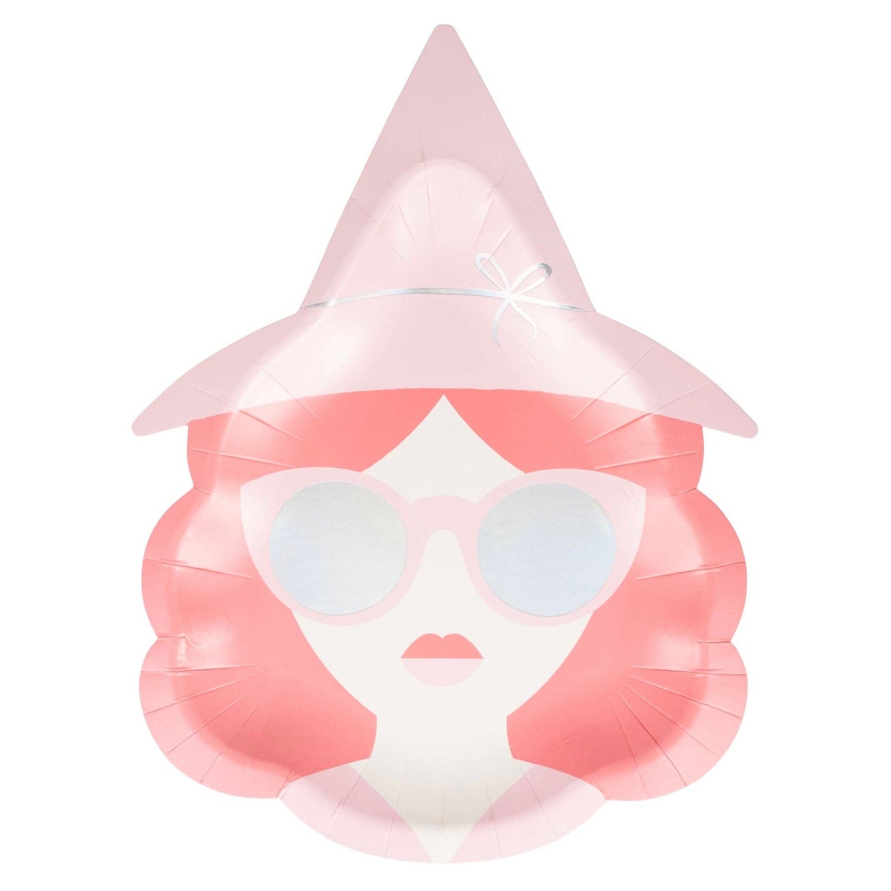 Pink Good Witch Paper Plates 10" - bubblegum market