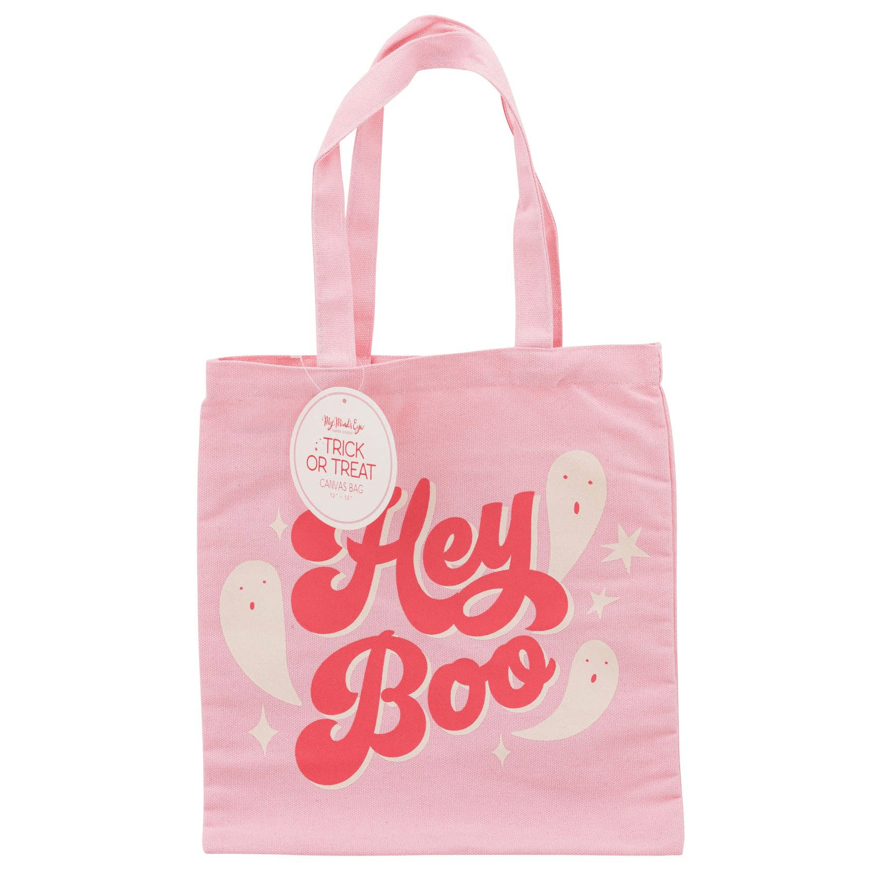 Pink Hey Boo Tote Bag - bubblegum market