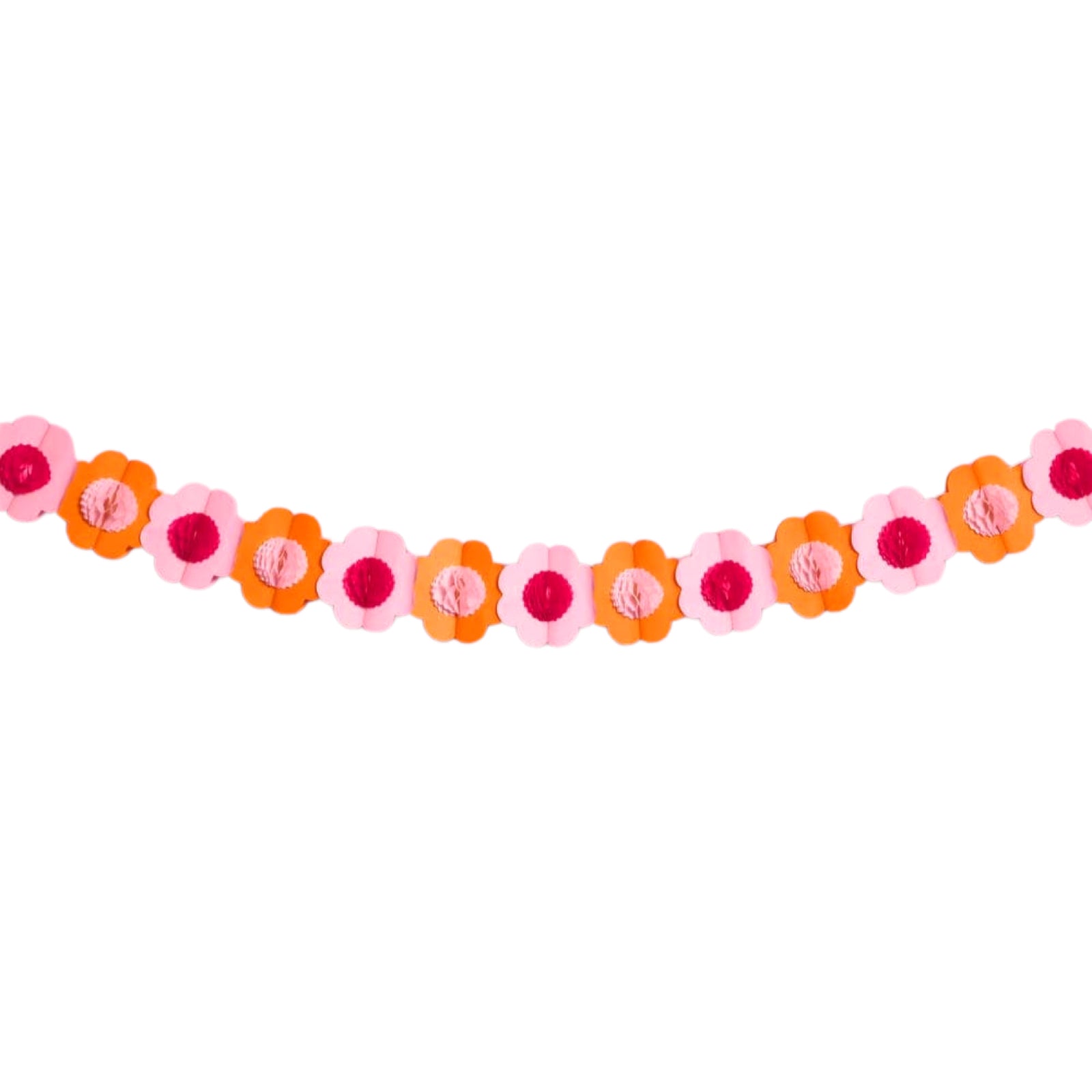 Pink & Orange Flower Power Garland - bubblegum market