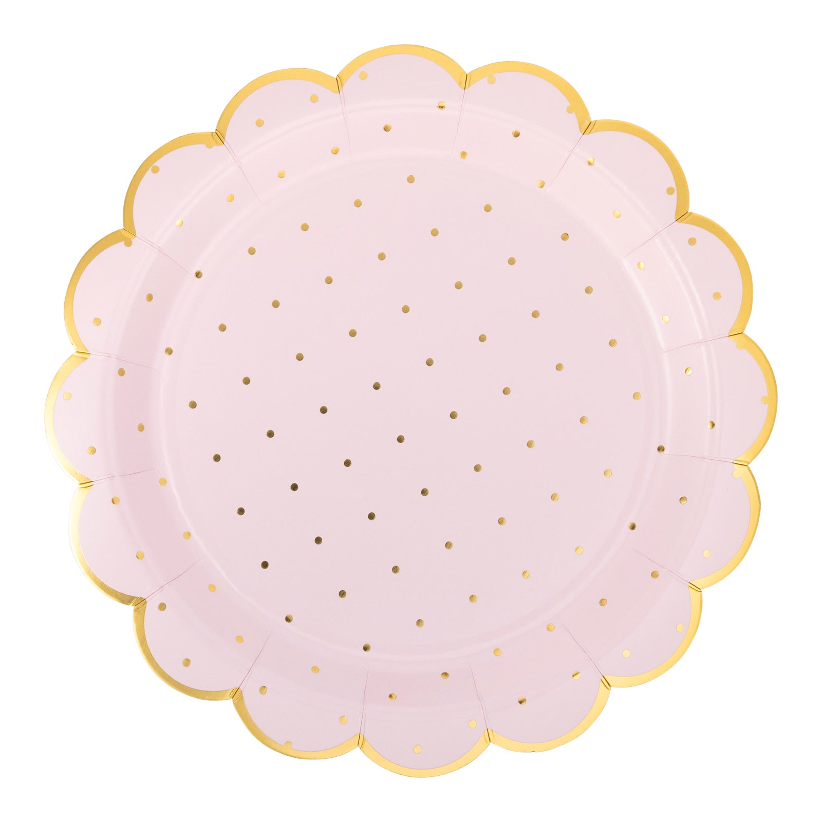 Pink Princess Dot Plates 9" - bubblegum market