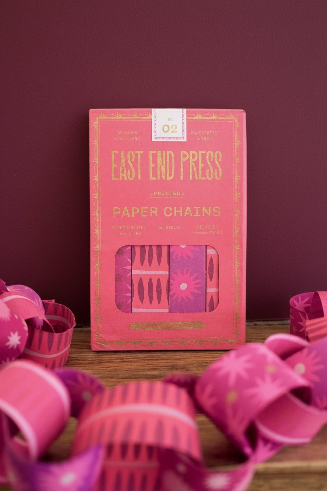 Pink & Red Paper Chain Kit - bubblegum market