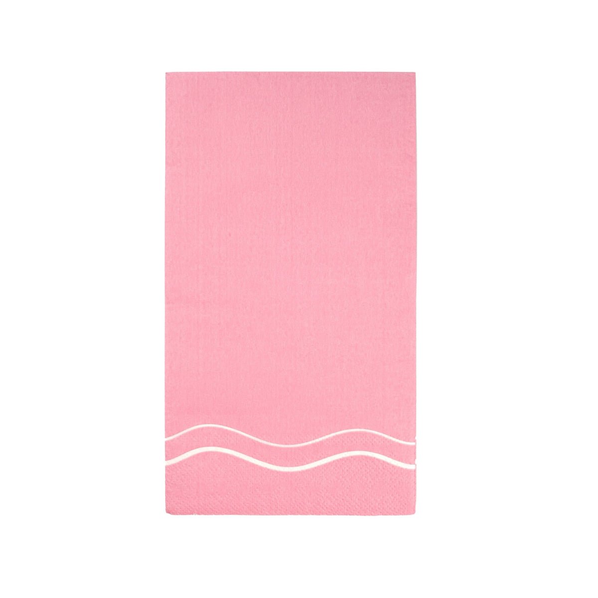 Pink Wave Color Block Guest Towel Napkins - bubblegum market